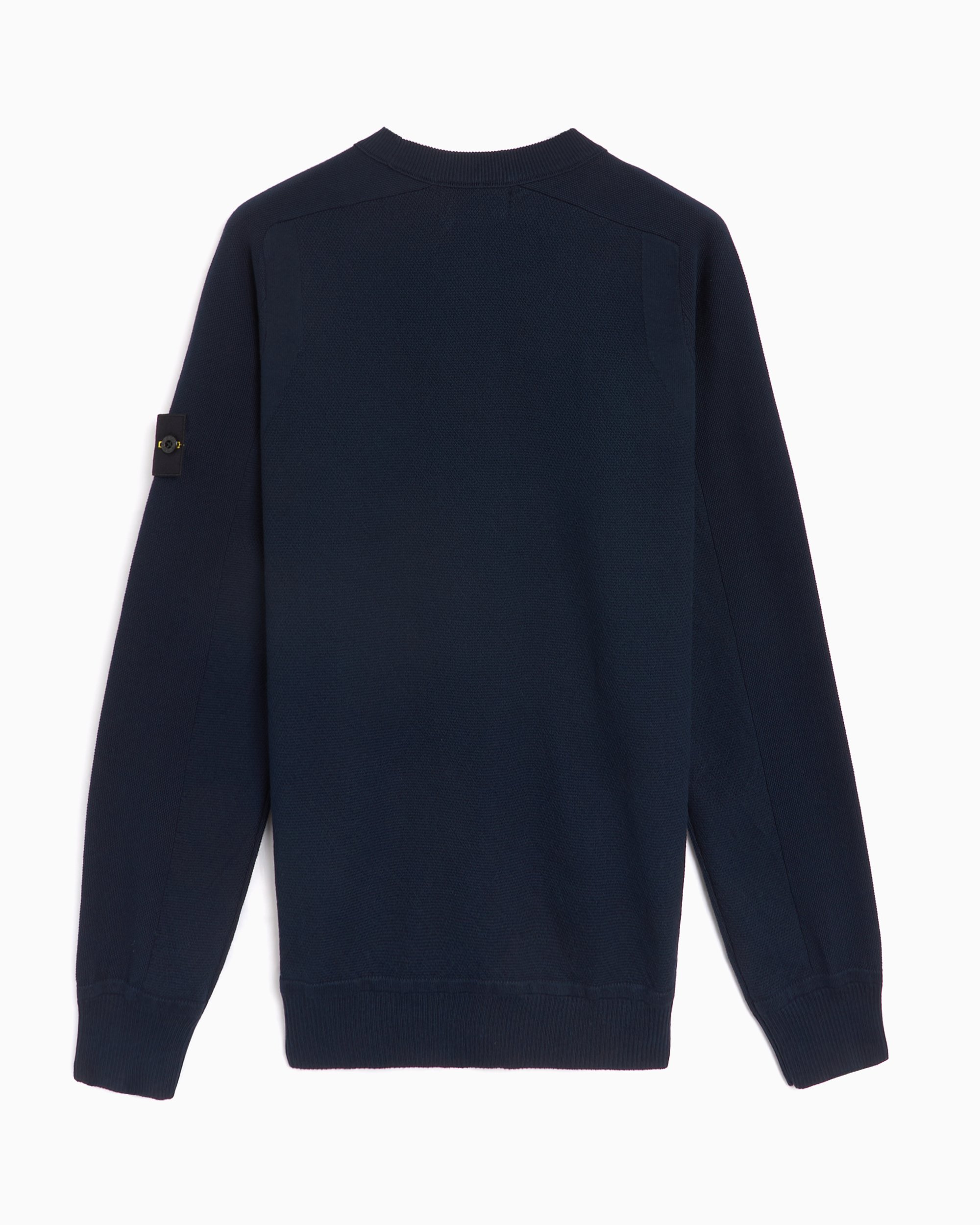 STONE  ネイビー 長袖ニット Stone Island Men's Sweater Relaxed Men's Sweater Blue