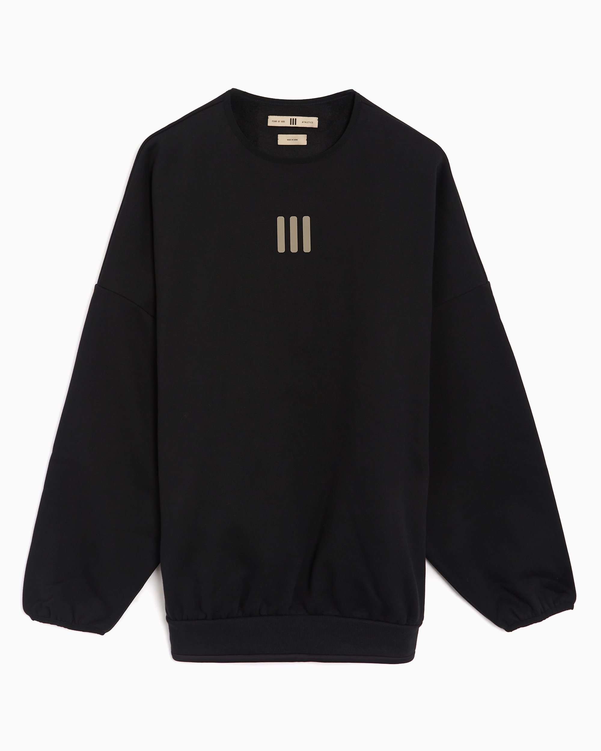 adidas Originals x Fear of God ATHLETICS Men s Sweatshirt Nero IW8922 FOOTDISTRICT