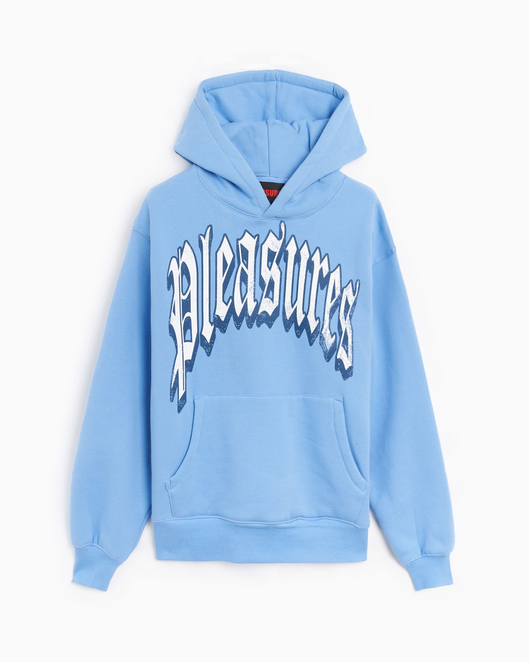 Pleasures Twitch Men s Hoodie Blau P24SP027 SLATE FOOTDISTRICT