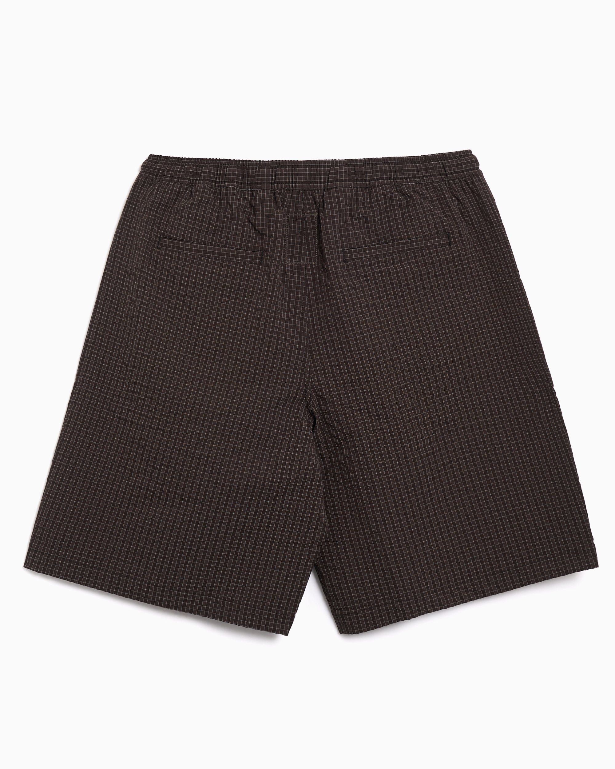 Brain Dead Equipment Ripstop Plaid Men's Shorts Brown BDP25B230047