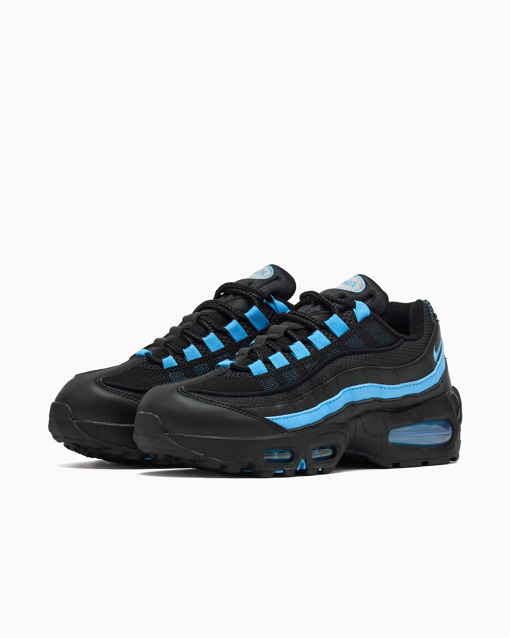 靴 AIR MAX 95 BIG BUBBLE BLACK/BLUE TINT NIKE W AIR MAX 95 BIG BUBBLE BLACK/BLUE TINT-WHITE-MEDIUM