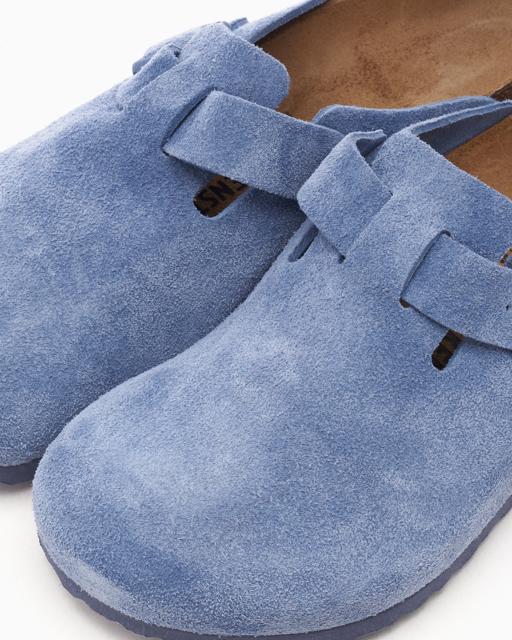 BIRKENSTOCK Boston Suede Leather Regular Blau 1026769 FOOTDISTRICT