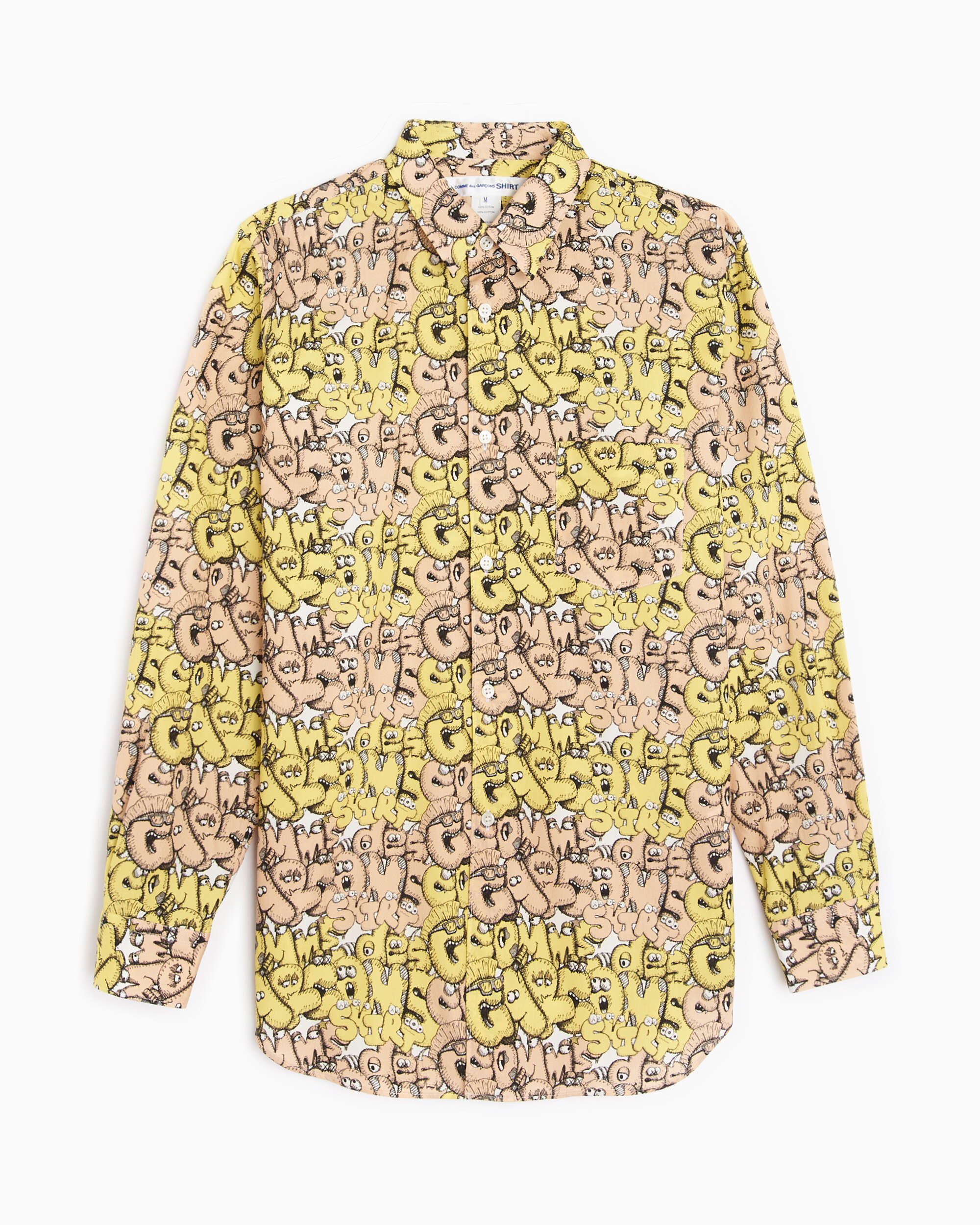 Comme Des Garçons Shirt x Kaws Classic Print Men's Shirt