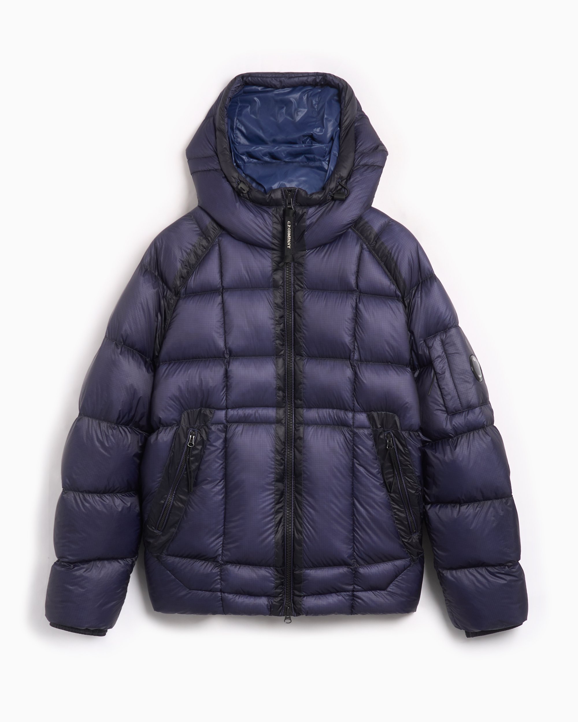 CP Company Men s D.D. Shell Hooded Medium Down Jacket Blue 17CMOW210A006099A 887 FOOTDISTRICT