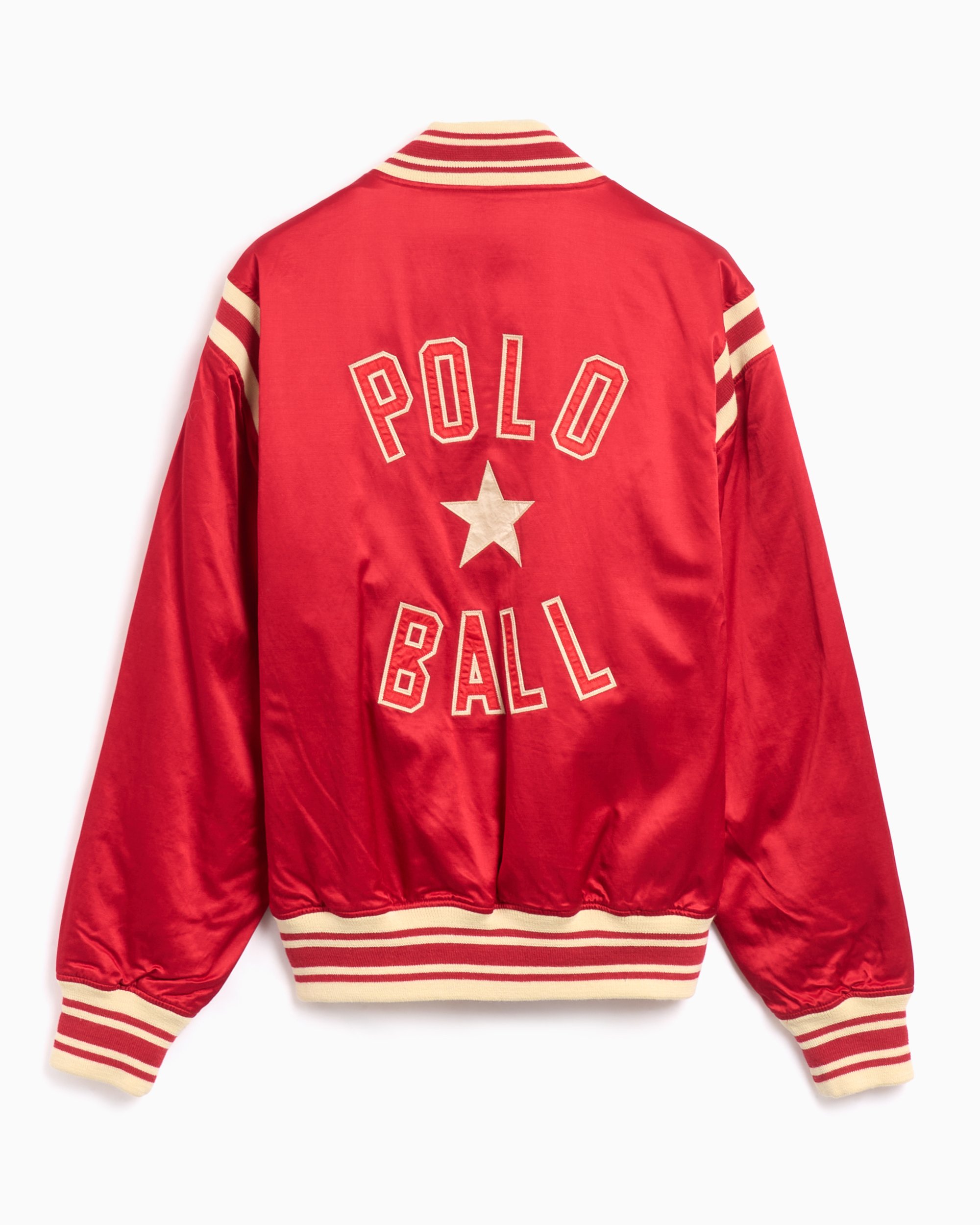 Mens polo varsity jacket top