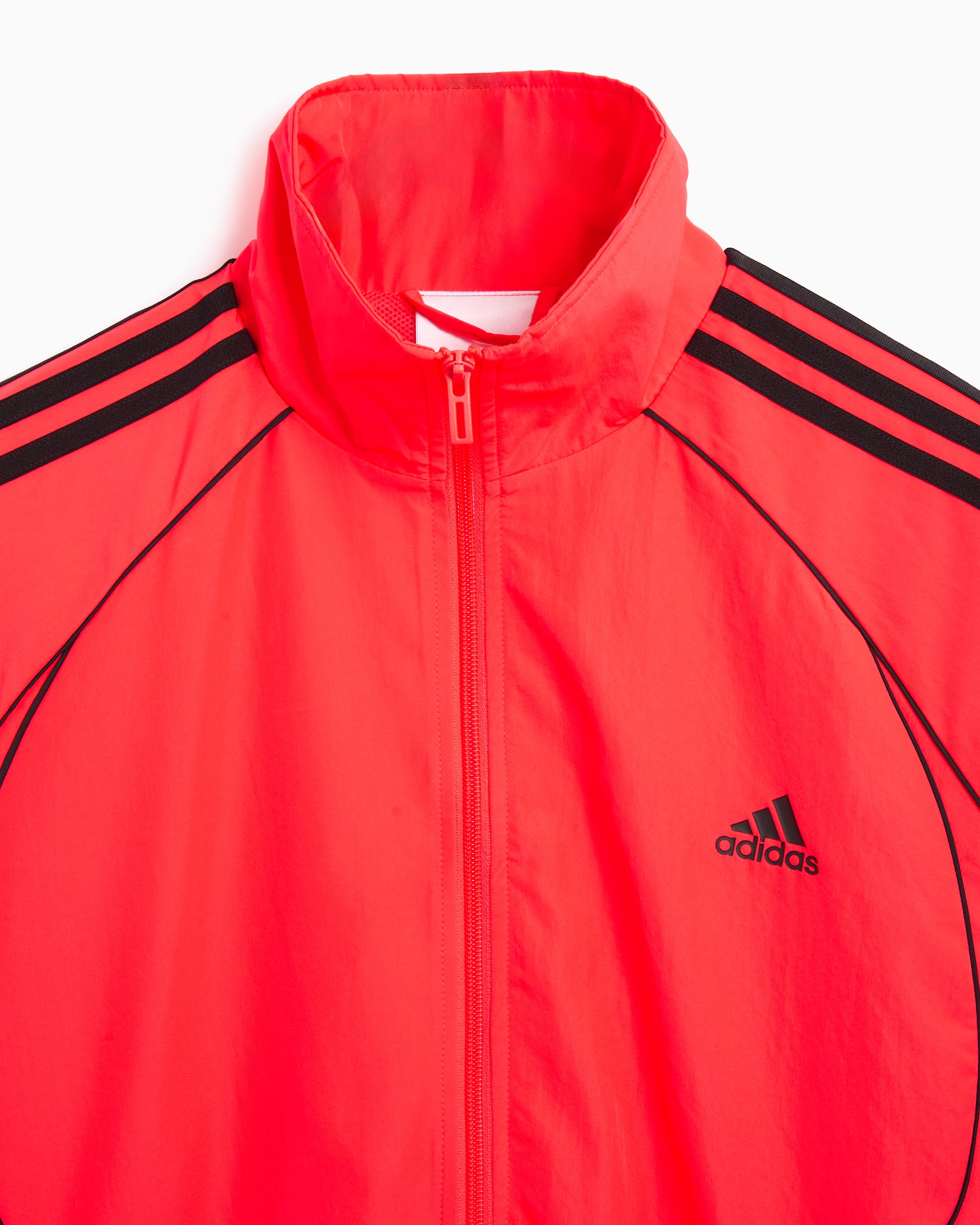 adidas 赤 ジップアップジャケット Mサイズ