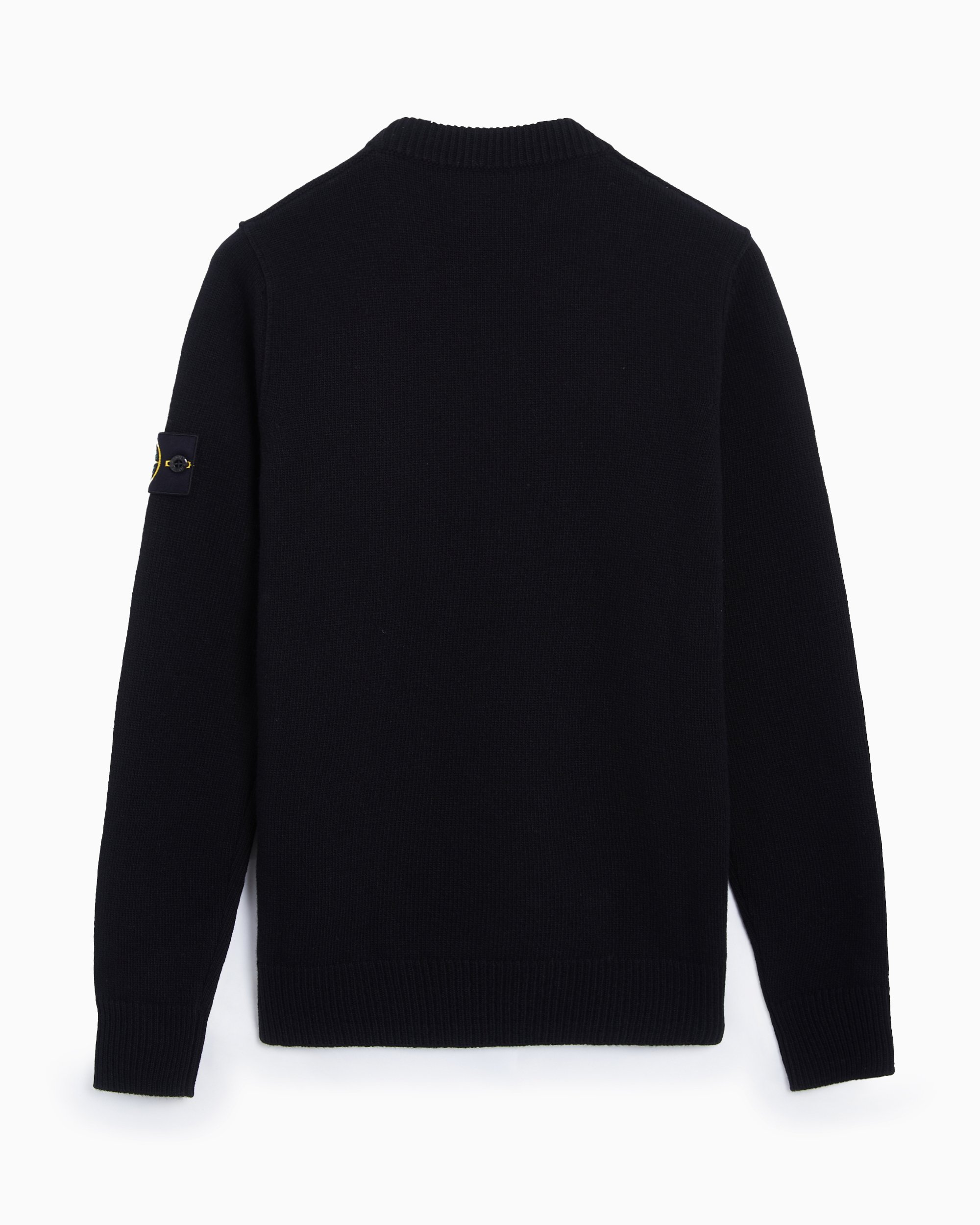 Stone Island Logo Men s Sweater Black 8115508A3 A0029 FOOTDISTRICT