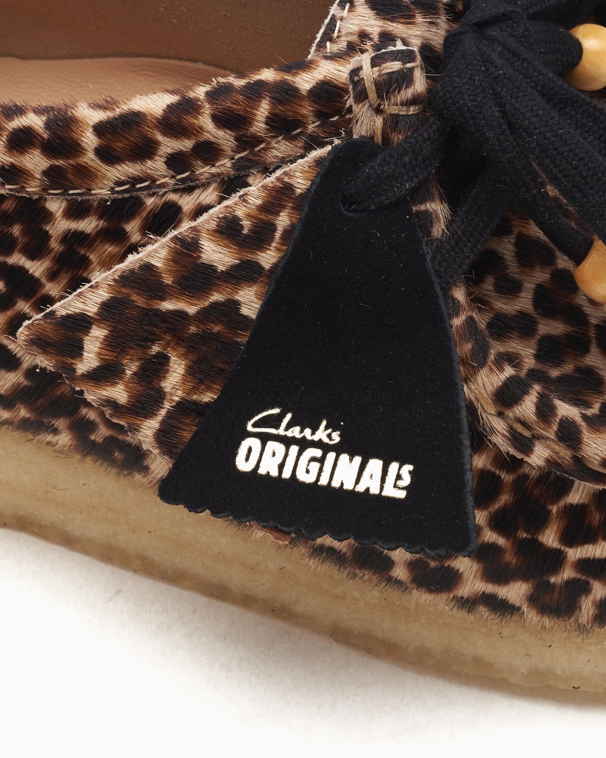 Clarks Women s Wallabee Leopard Print Brown 26179189 FOOTDISTRICT