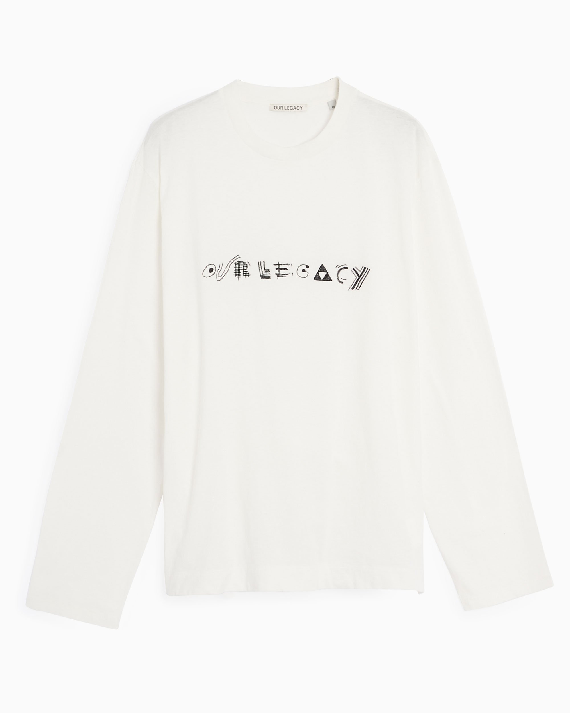 Our Legacy Box Men's Long Sleeve T-Shirt White M4226CLW