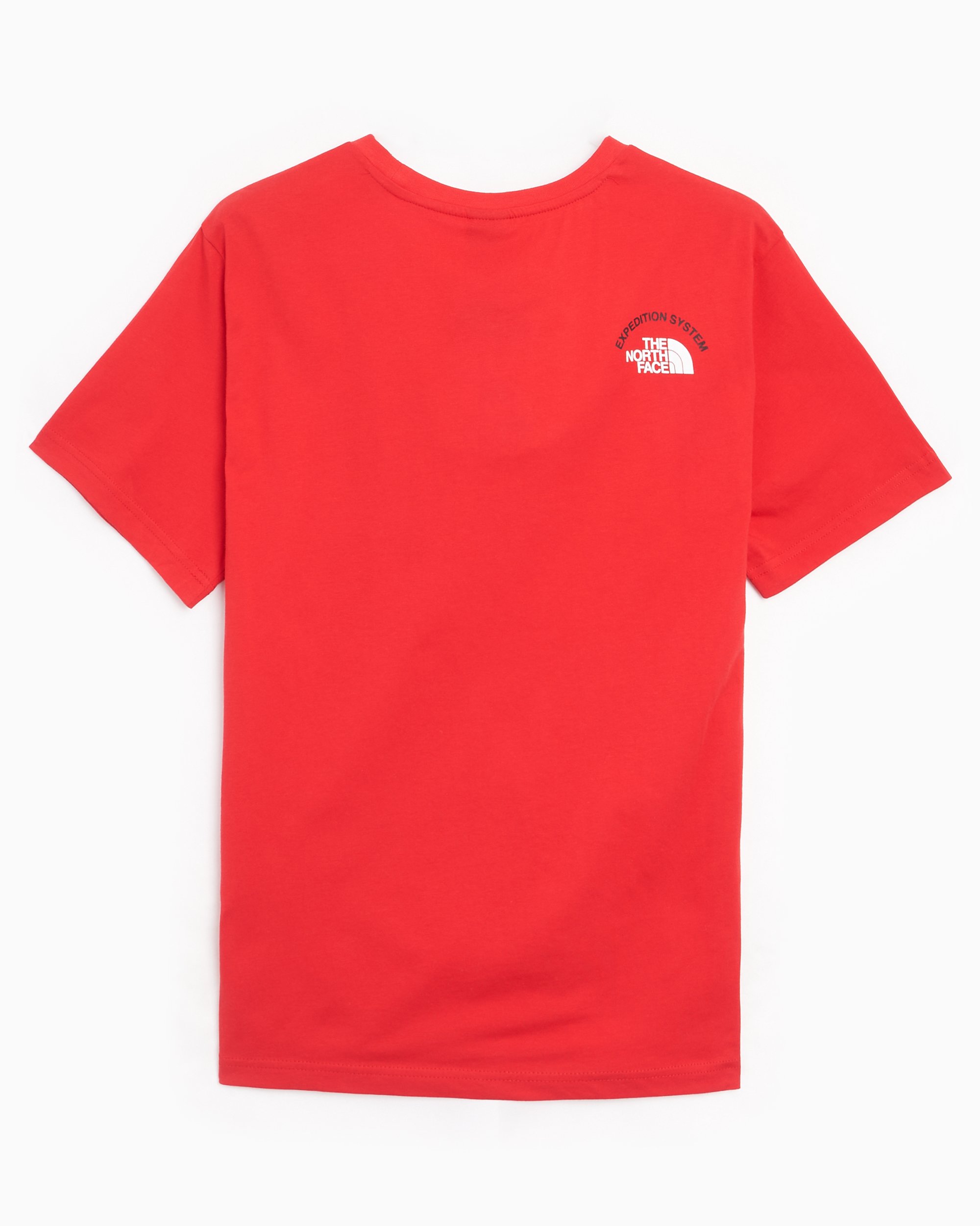 Red north face t shirt 2025