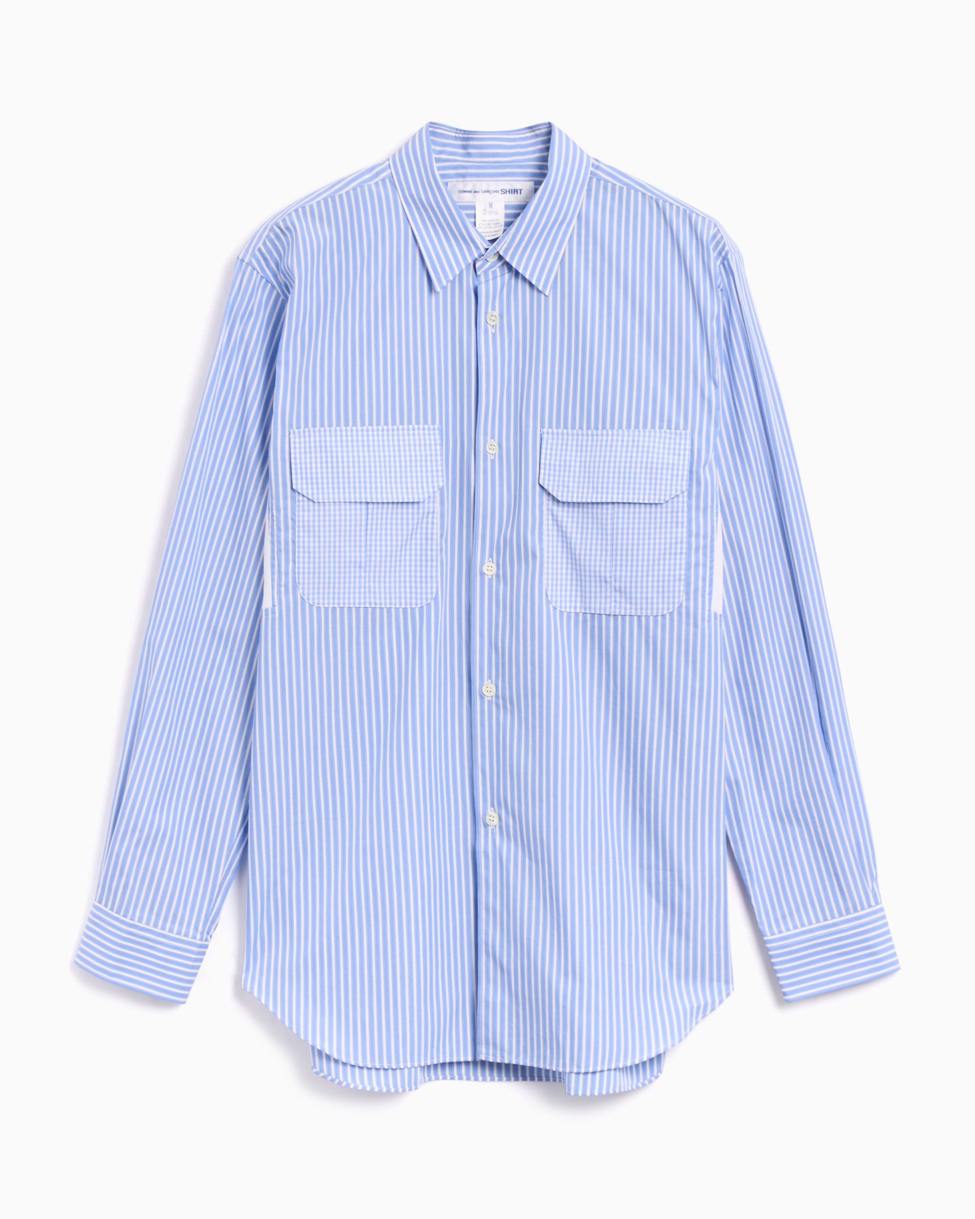 COMME des GARCONS SHIRT Mサイズ Comme Des Garçons Shirt Men's Woven Shirt Men's Shirt Blue, White