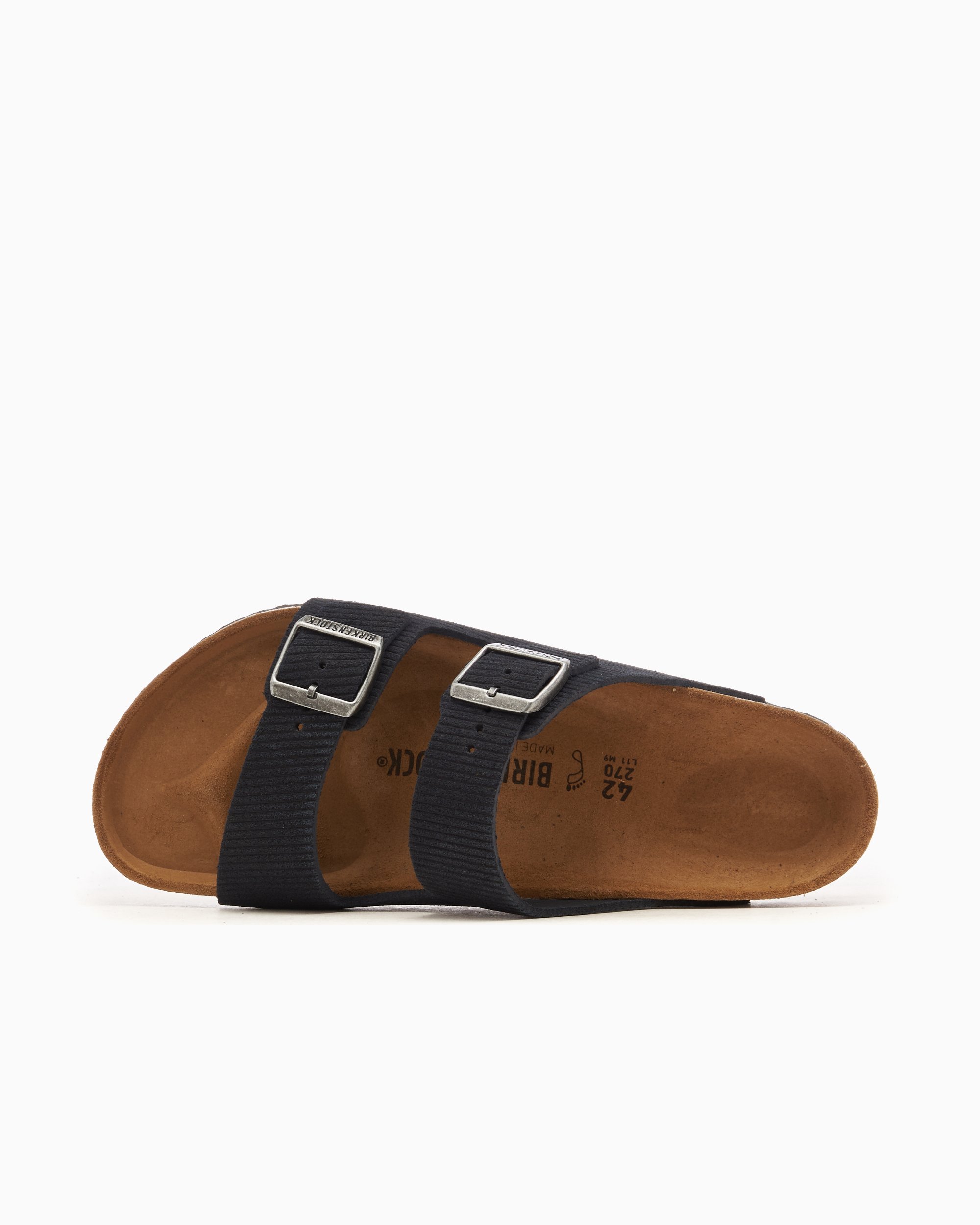 BIRKENSTOCK Arizona Suede Leather Corduroy Regular Schwarz 1028257 FOOTDISTRICT
