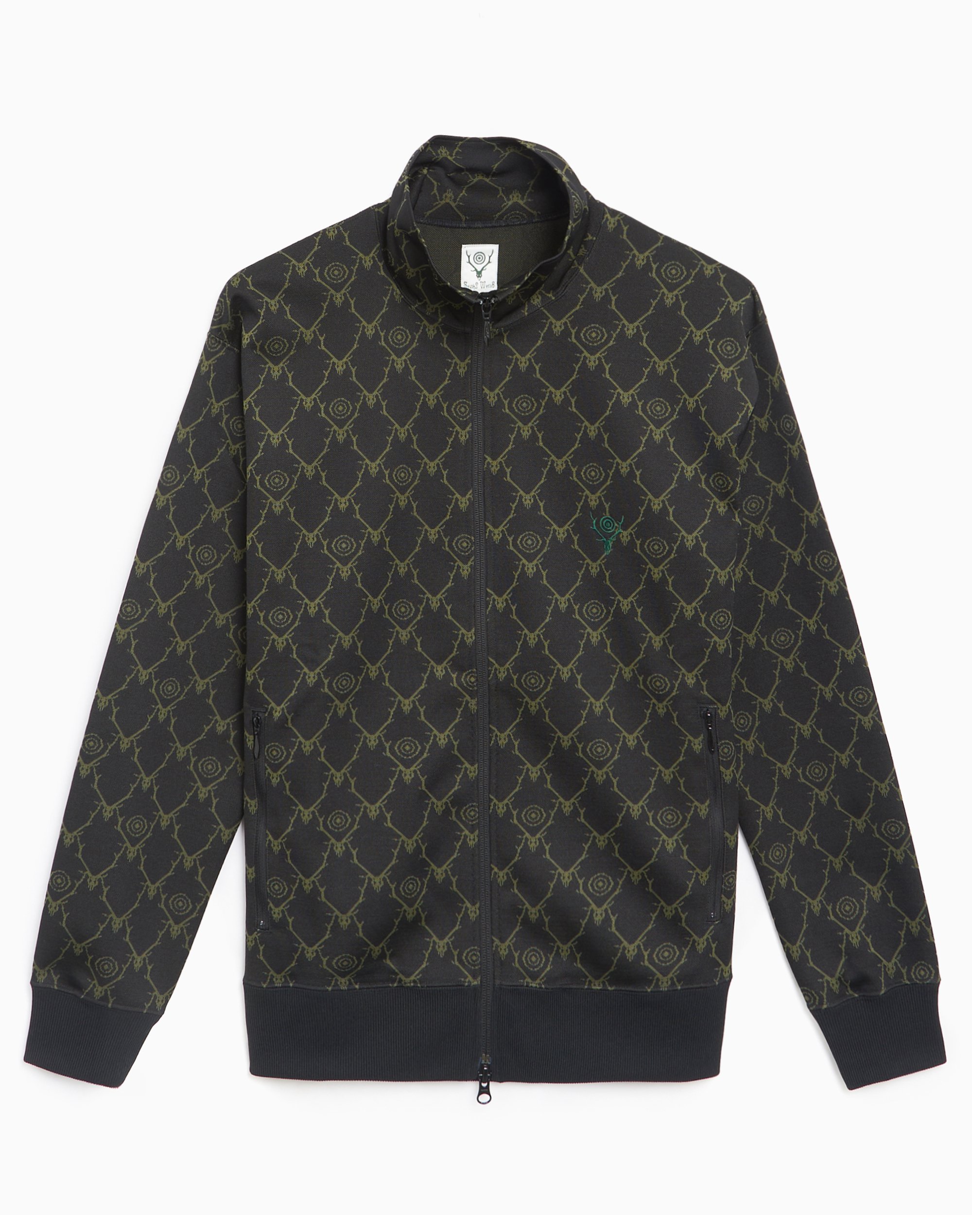 South2 West8 Men's Trainer Jacket Black PU522-B-Black