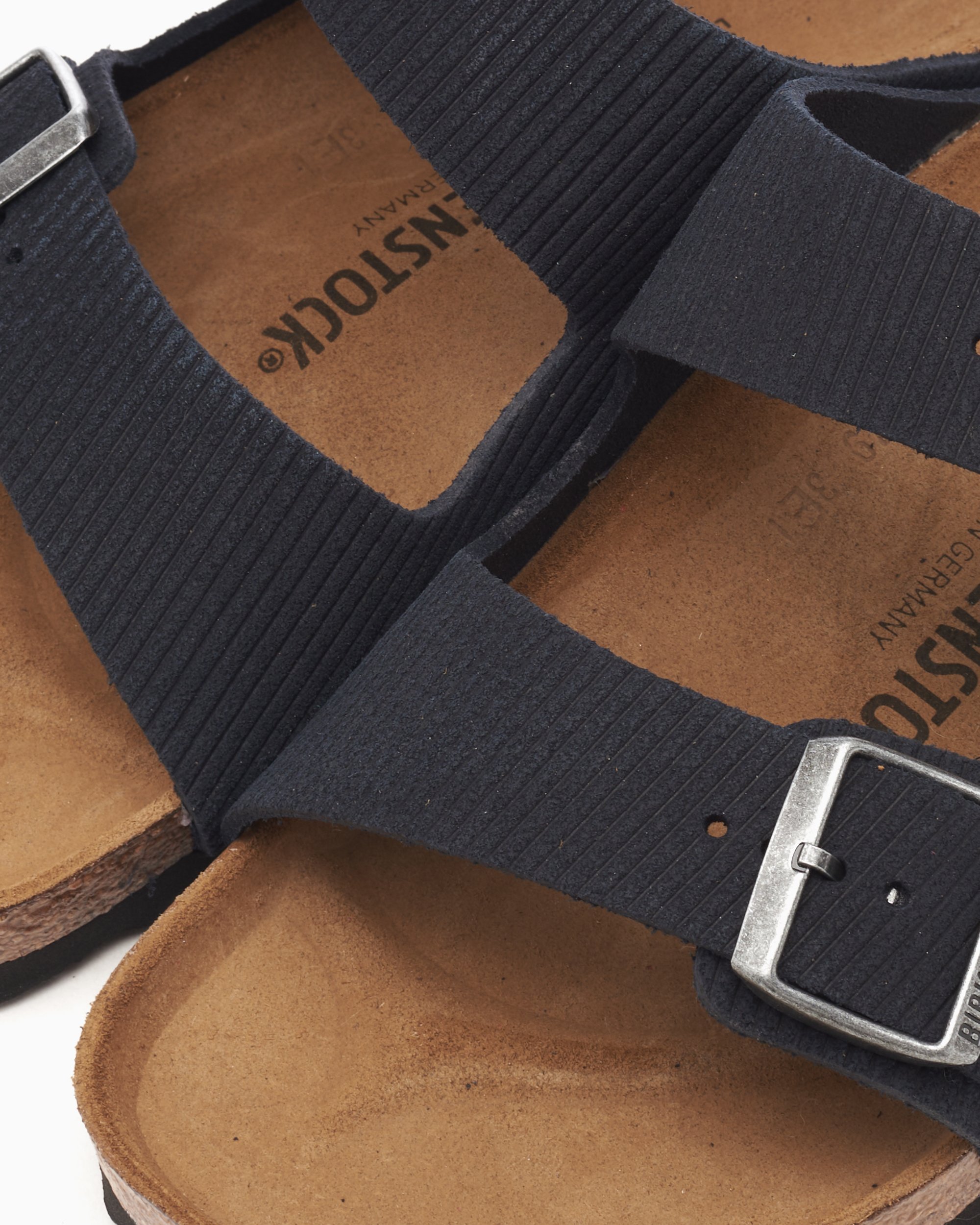 BIRKENSTOCK Arizona Suede Leather Corduroy Regular Black 1028257 FOOTDISTRICT