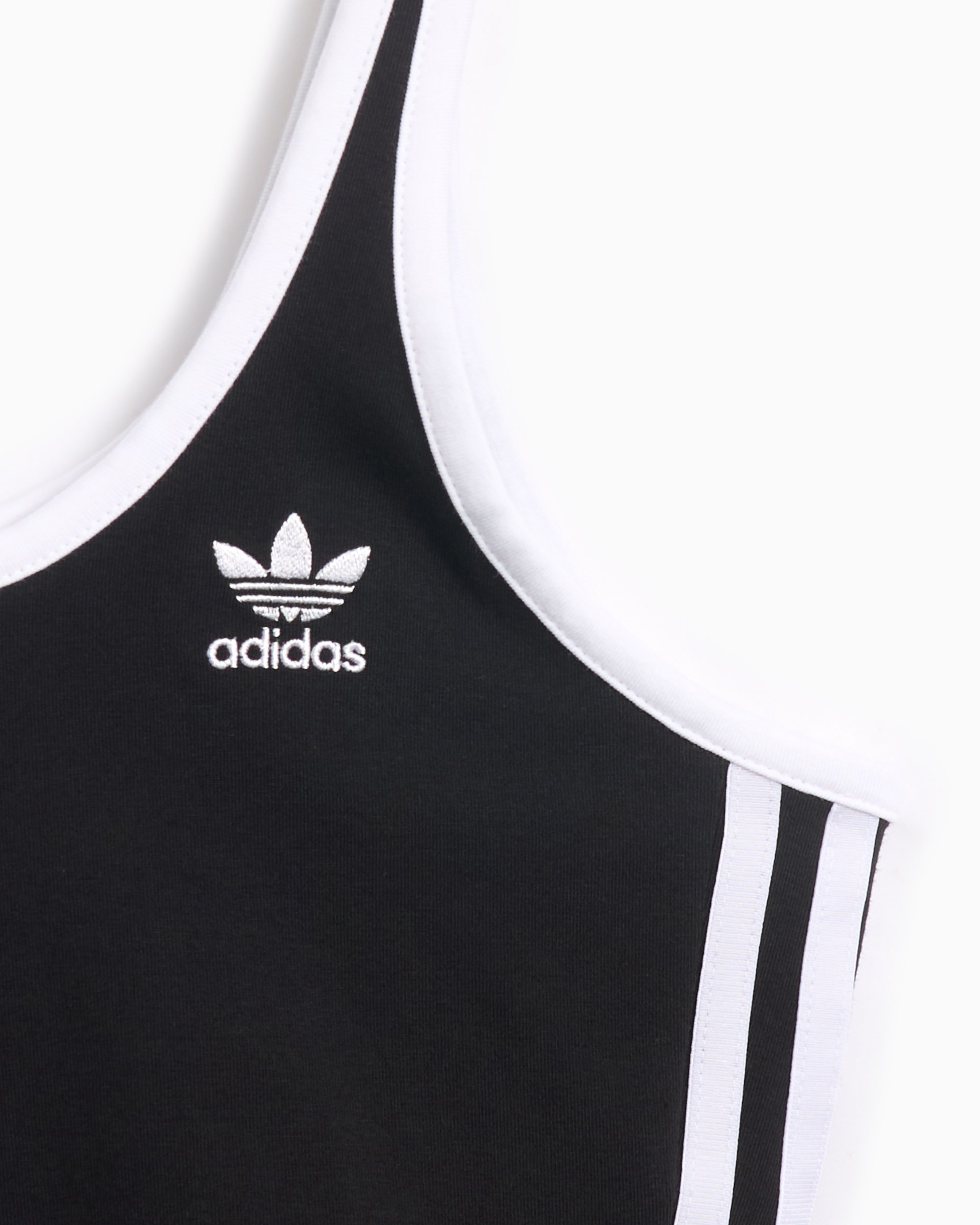 adidas Originals 3 Stripes Adicolor Women s Sport Bra Schwarz JD4612 FOOTDISTRICT