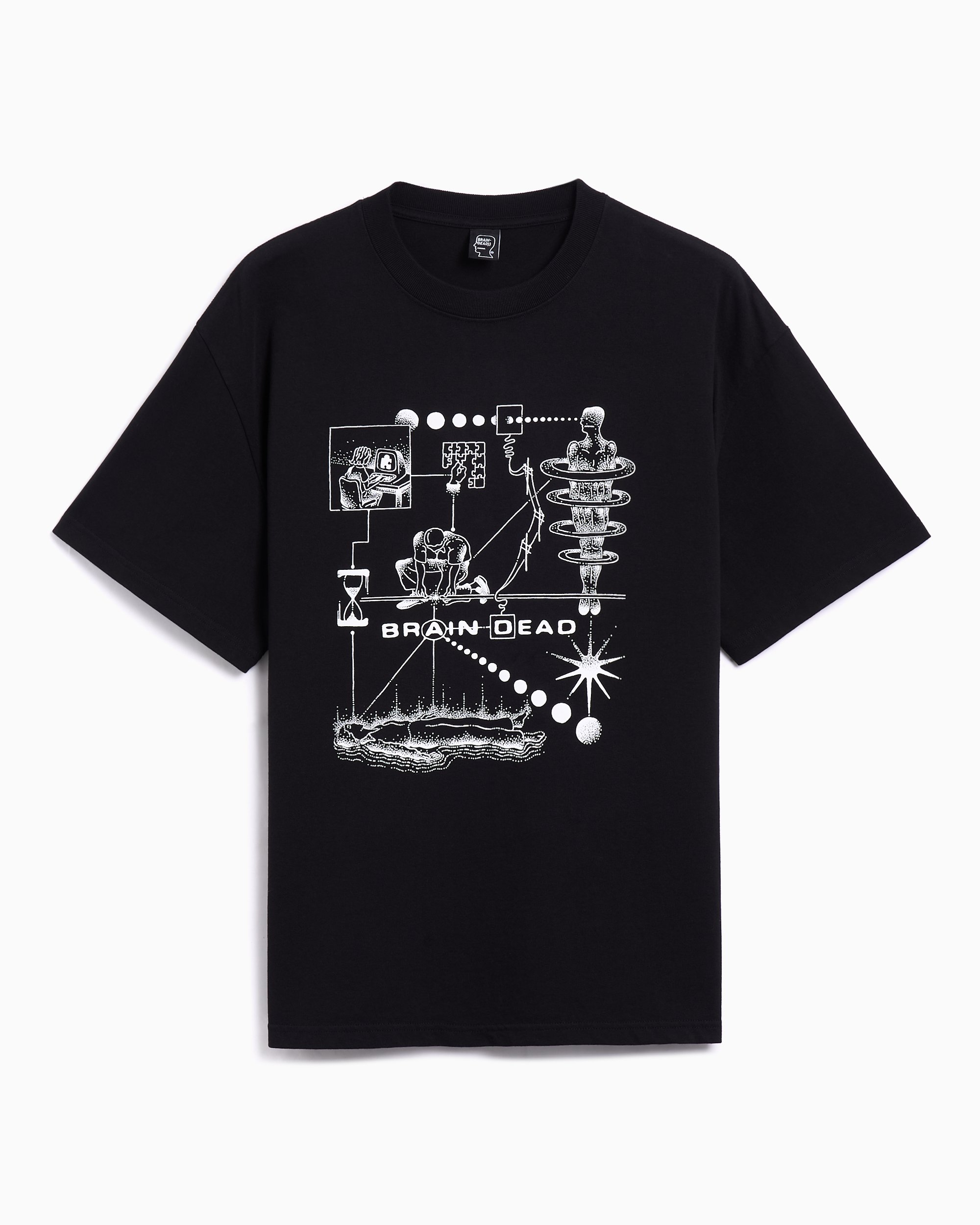 Brain Dead Mind Puzzle Men's T-Shirt Black P25T000044-BLK