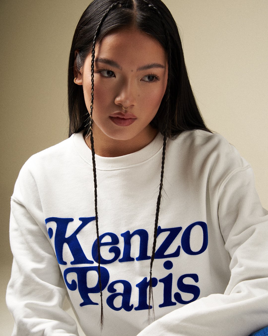 Kenzo By Verdy Kenzo Paris Logo Men's Sweatshirt White ...