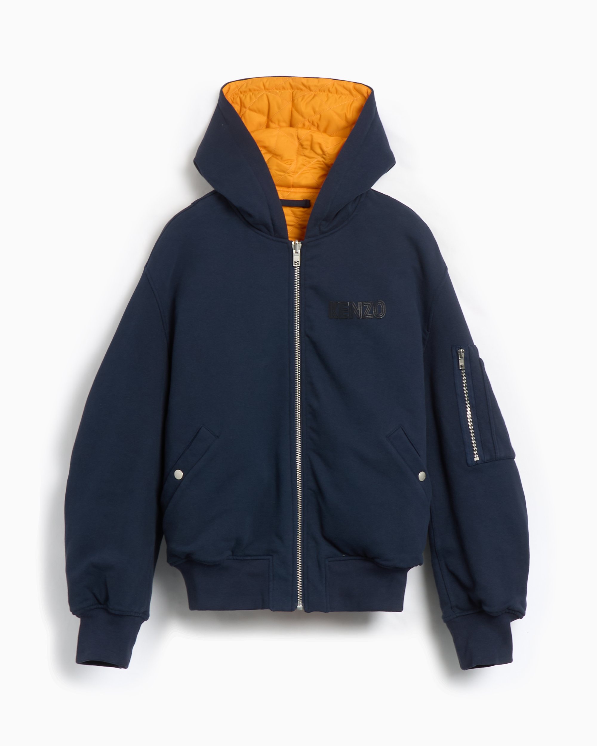 Kenzo Archive 1970' Men's Reversible Bomber Jacket Blue