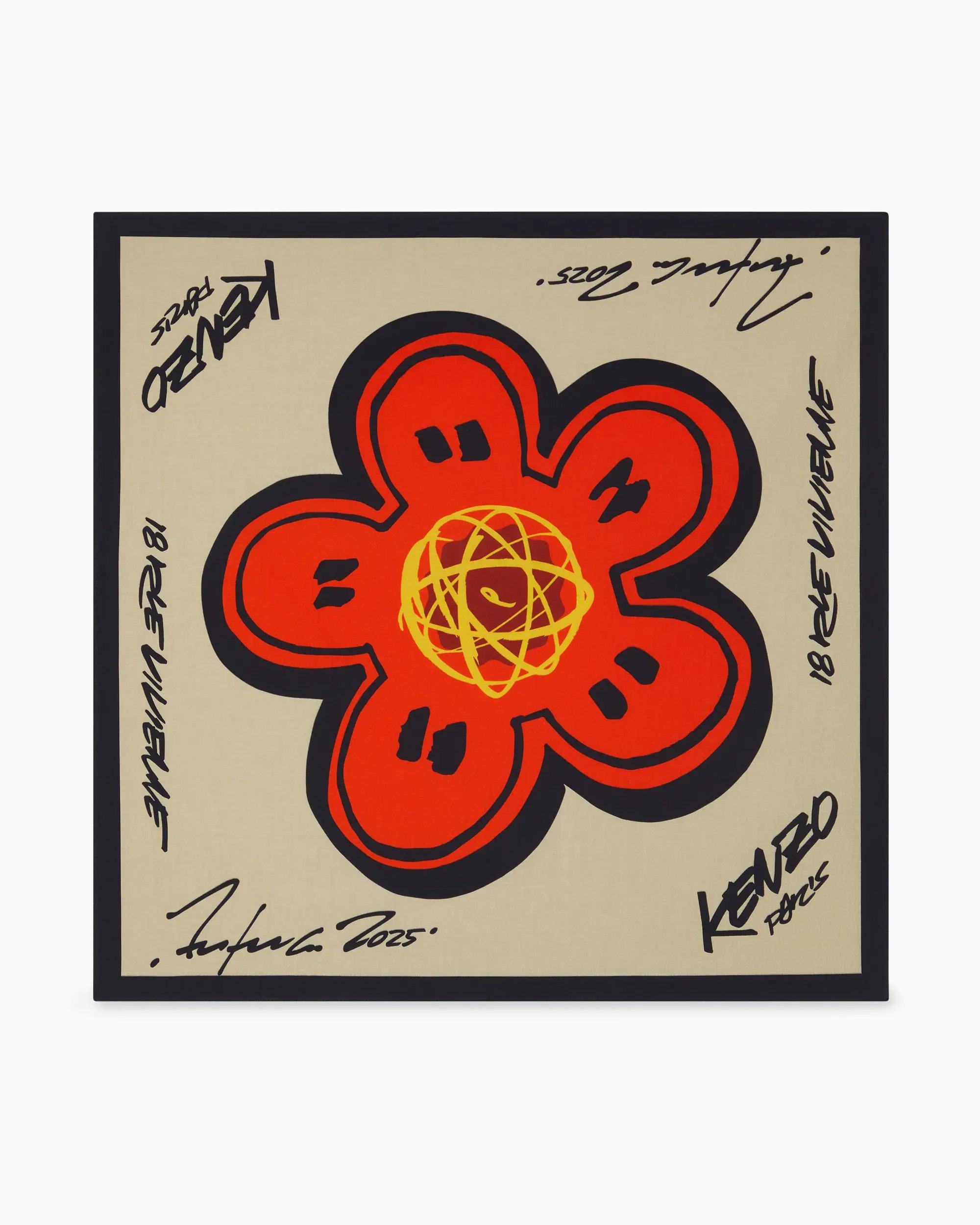 Kenzo x Futura Unisex Bandana Beige FF68EU230PEH-04