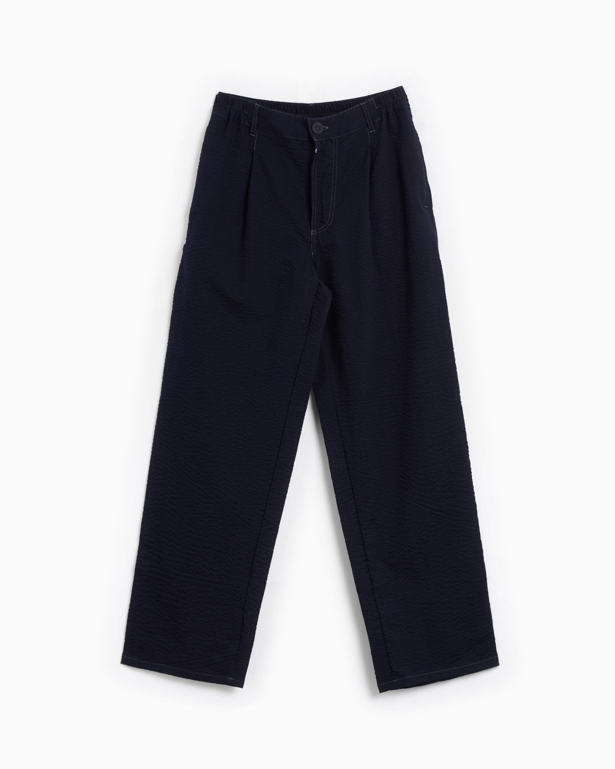 Howlin Cosmic Men s Japanese Seersucker Pants Blue Cosmic Pants Japanese Navy FOOTDISTRICT