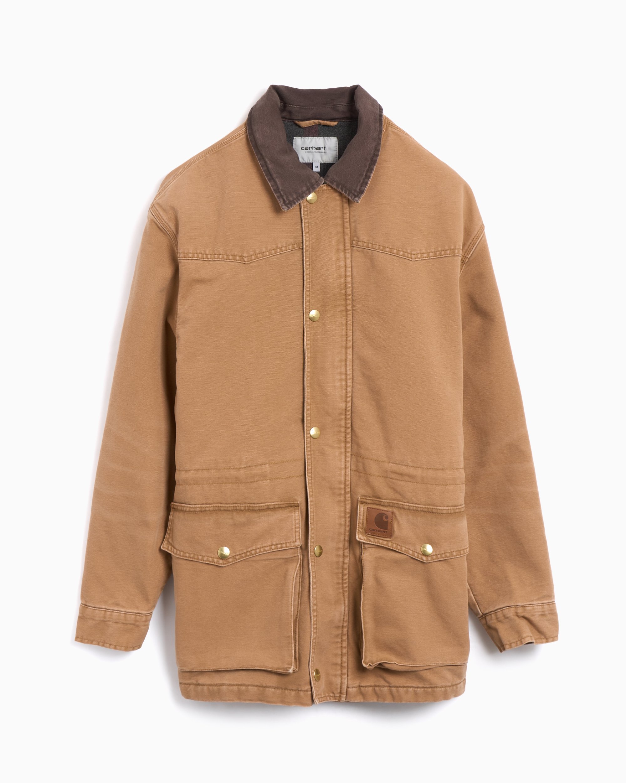 ー品販売  Carhartt I034314-00S4O Brown Coat Men's Fe Santa OG WIP Jacket Outer