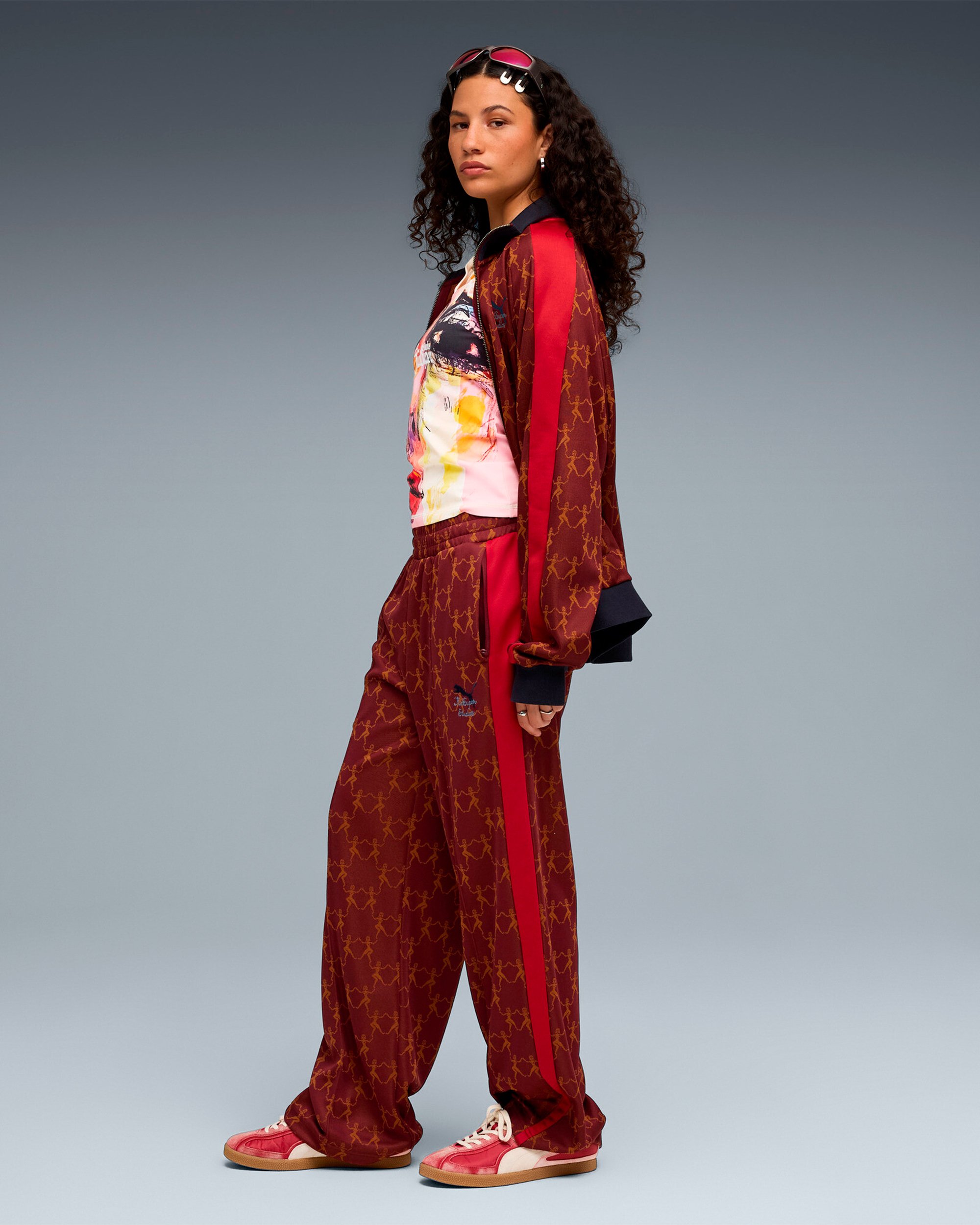 Puma x KidSuper T7 Graphic Relaxed Men's Track Jacket Red