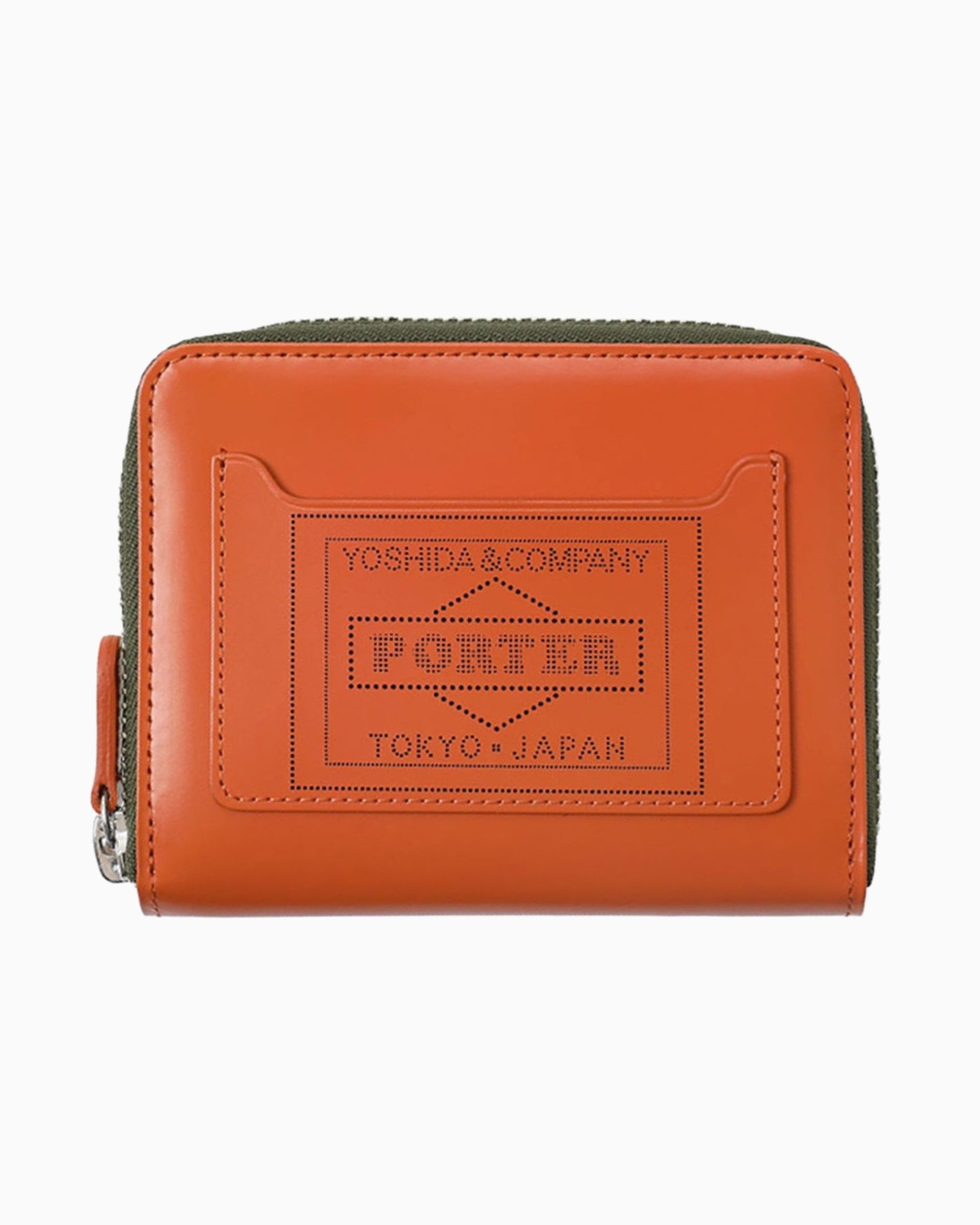 Porter-Yoshida & Co. PS With Zipper Unisex Wallet Orange 384-02951