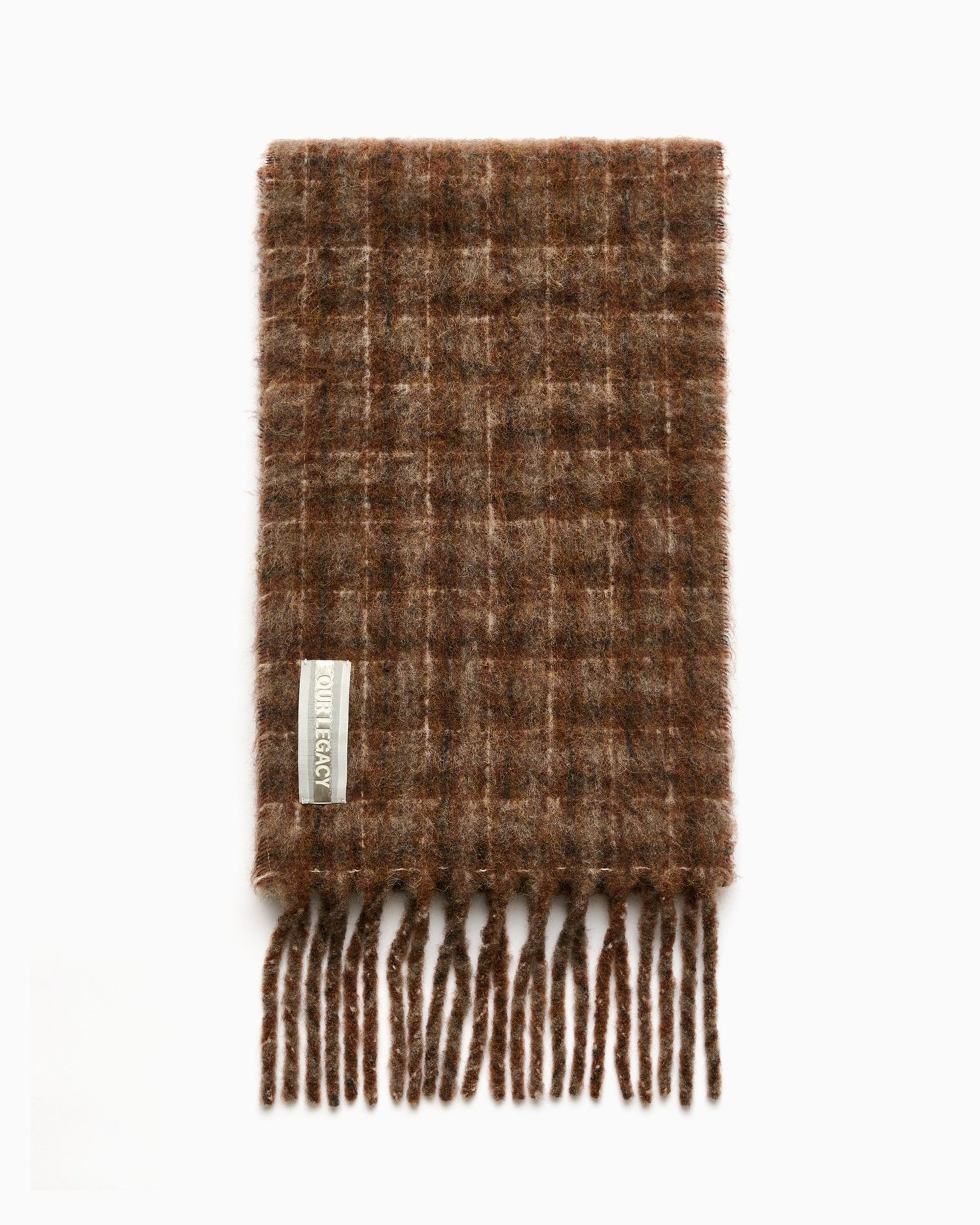小物 our legacy cottage scarf Our Legacy - Cottage Scarf Oak Grey Wool