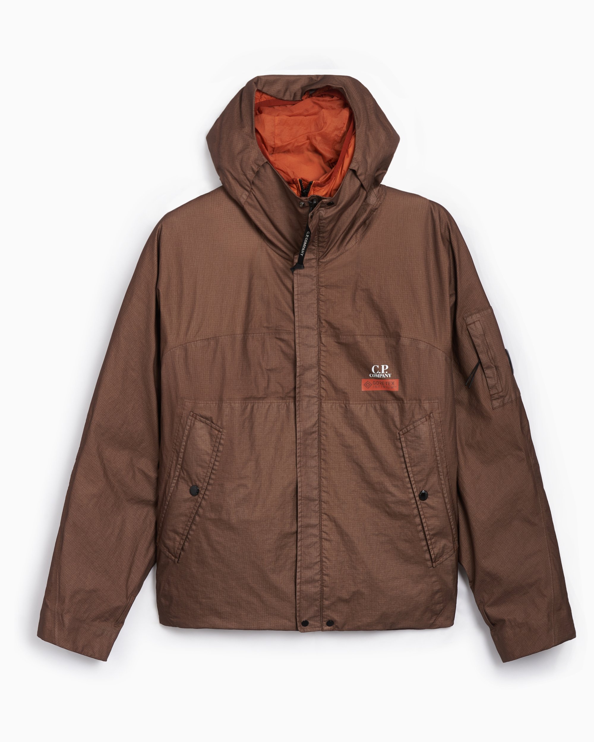 C.P. Company ダークブラウン ナイロンジャケット CP Company Gore G-Type Men's Reversible Jacket Men's Rain Jacket