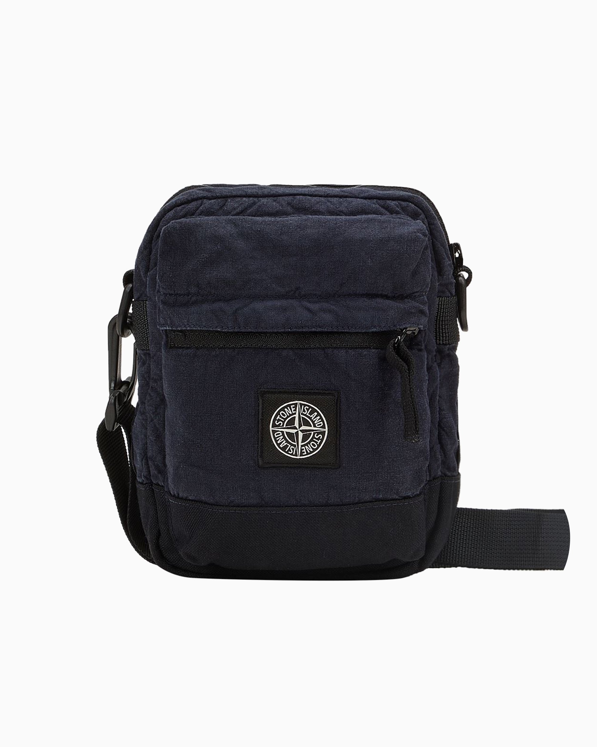 Stone Island Unisex Messenger Bag Blau 801590830-V0020 | FOOTDISTRICT