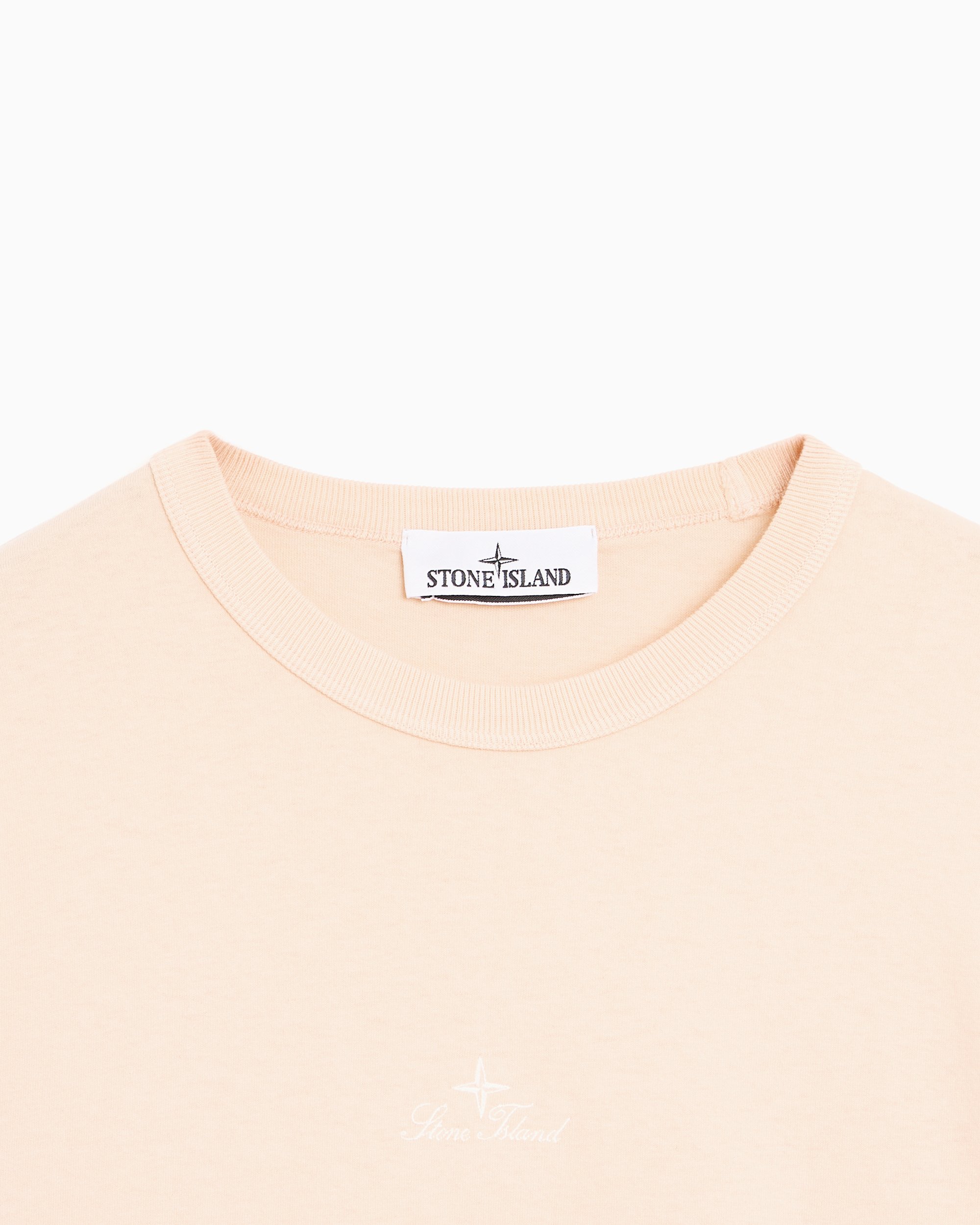 Stone Island Logo Relaxed Men's T-Shirt Orange L1S152100006-V008E