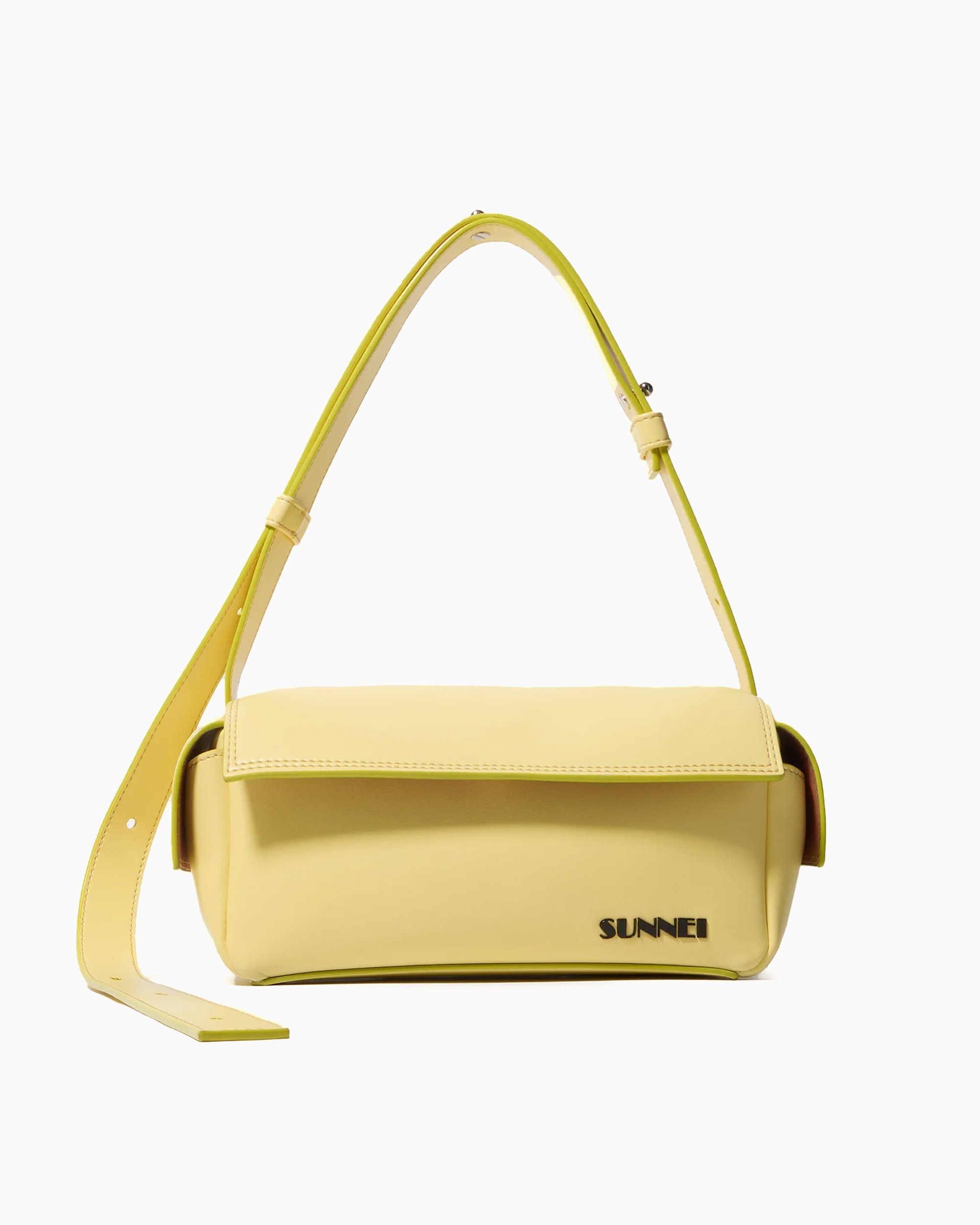 ★SUNNEI★ Lavaureto Twisted Strap Shoulder Bag Yellow MACCX ☆SUNNEI☆ Lavaureto Twisted Strap Shoulder Bag Yellow MACCX