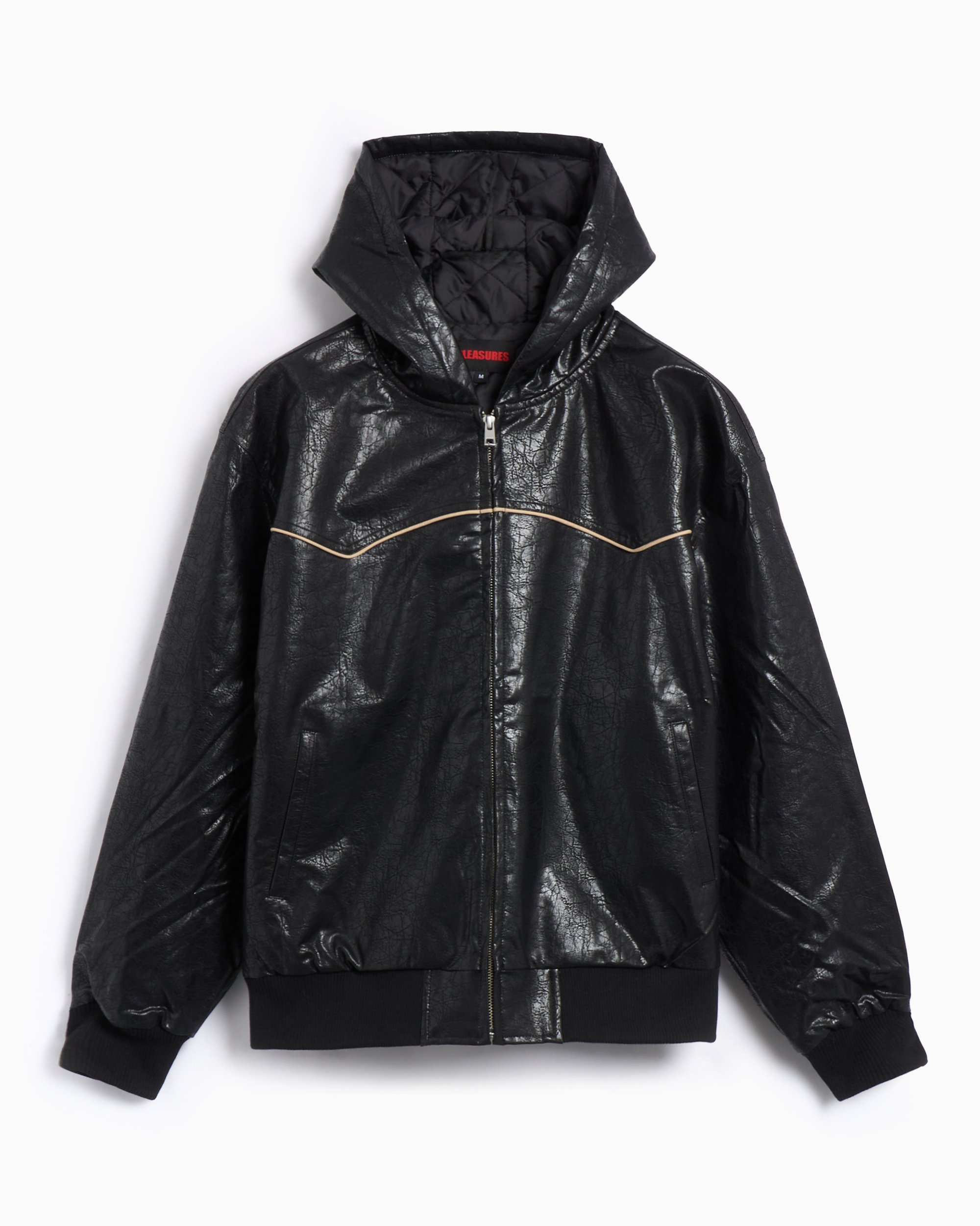 Pleasures Revenge Hooded Work Men's Jacket Black P24W003
