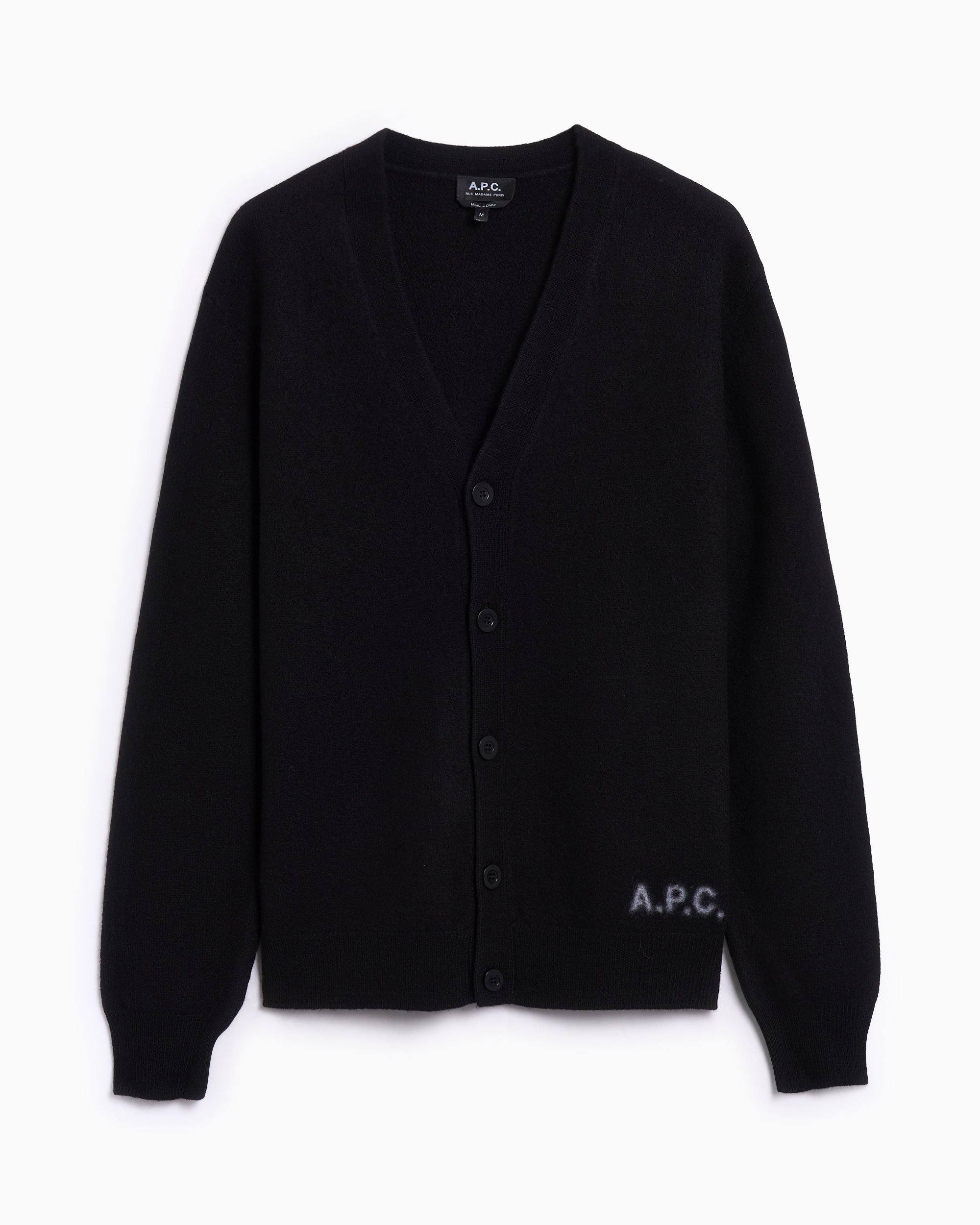 A.P.C. Kenny Men's Cardigan Black WVBDK-H22305-LZZ