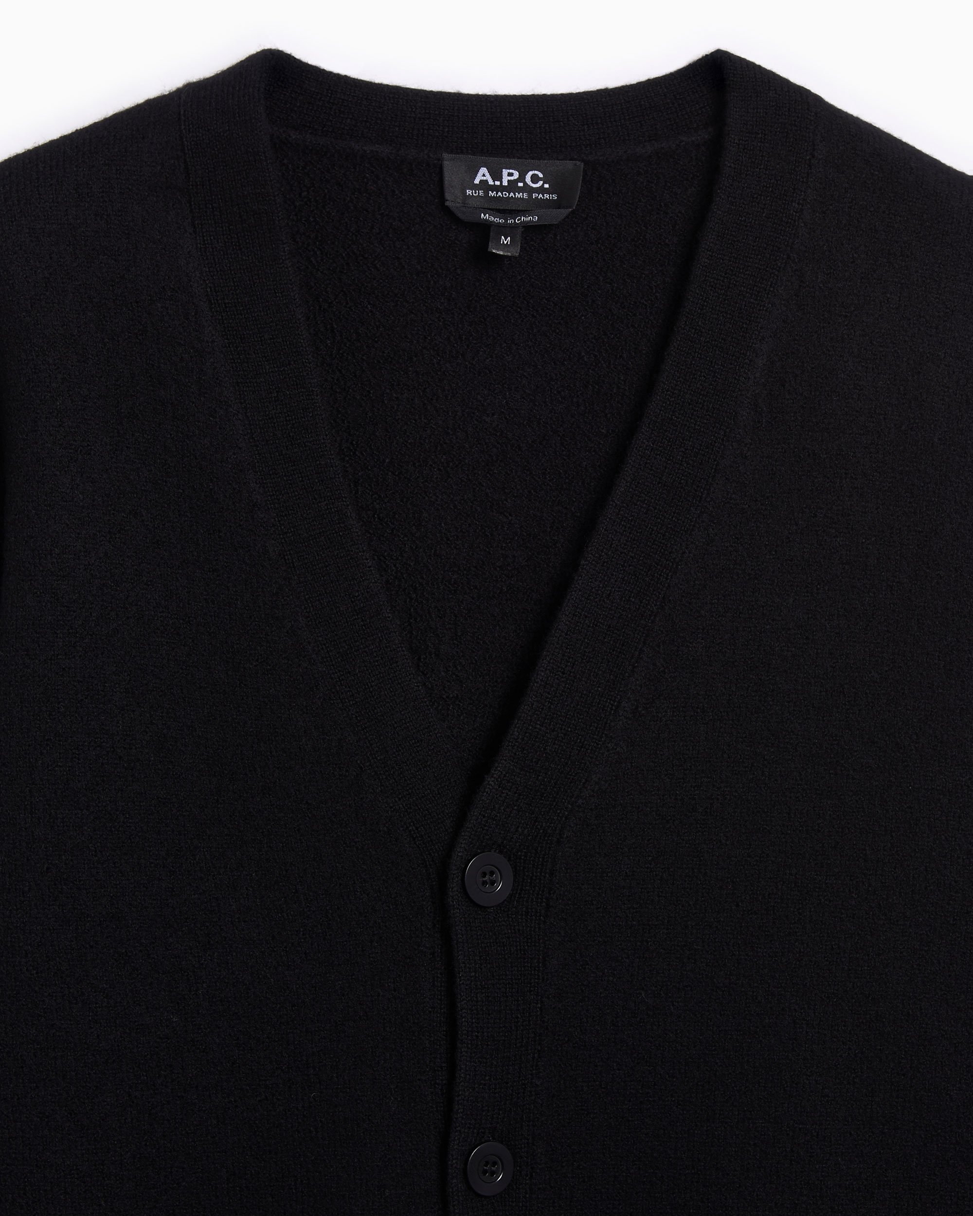 A.P.C. Kenny Men's Cardigan Black WVBDK-H22305-LZZ