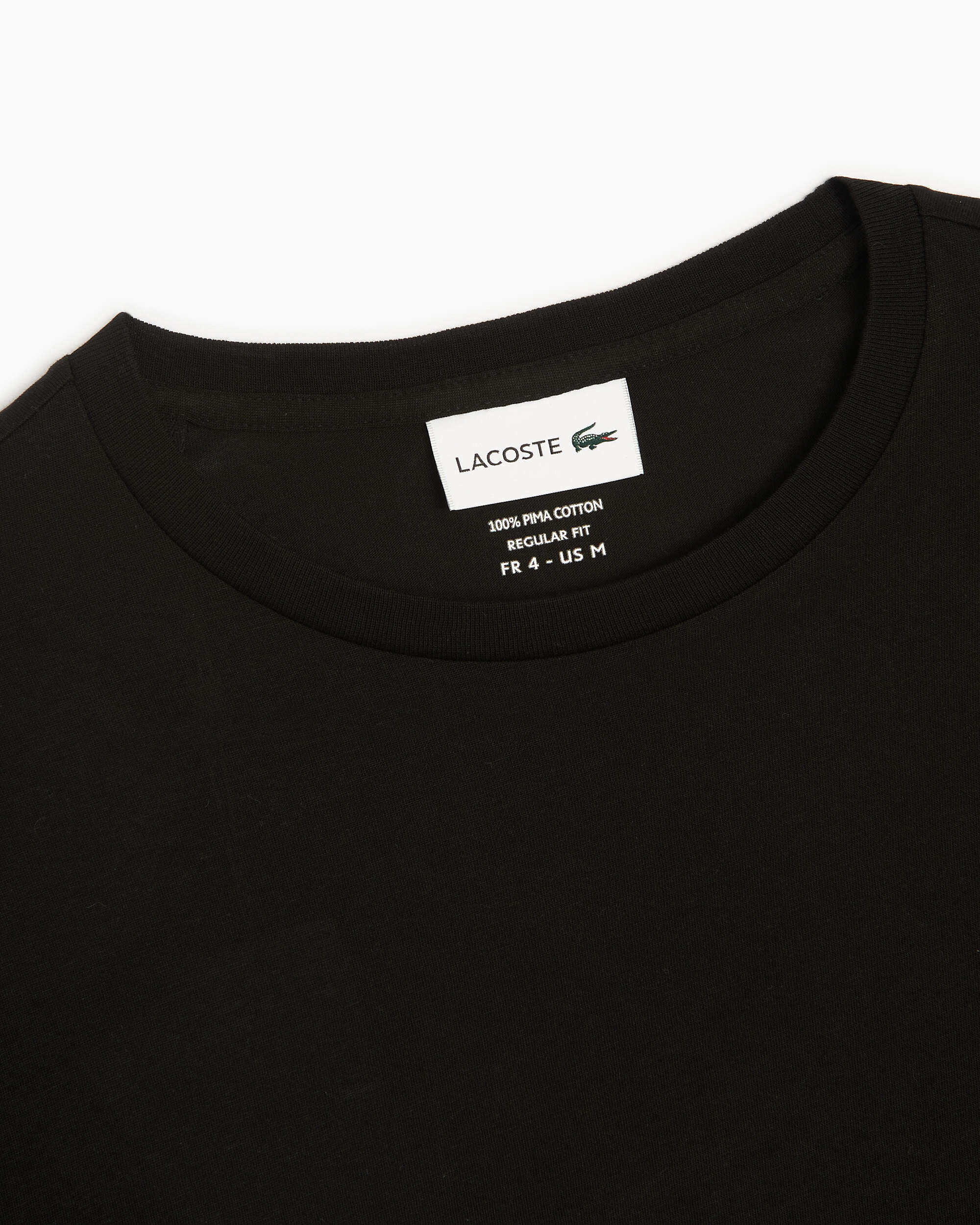 Lacoste Men's Pima T-Shirt Black TH6709-00-031| Buy Online at