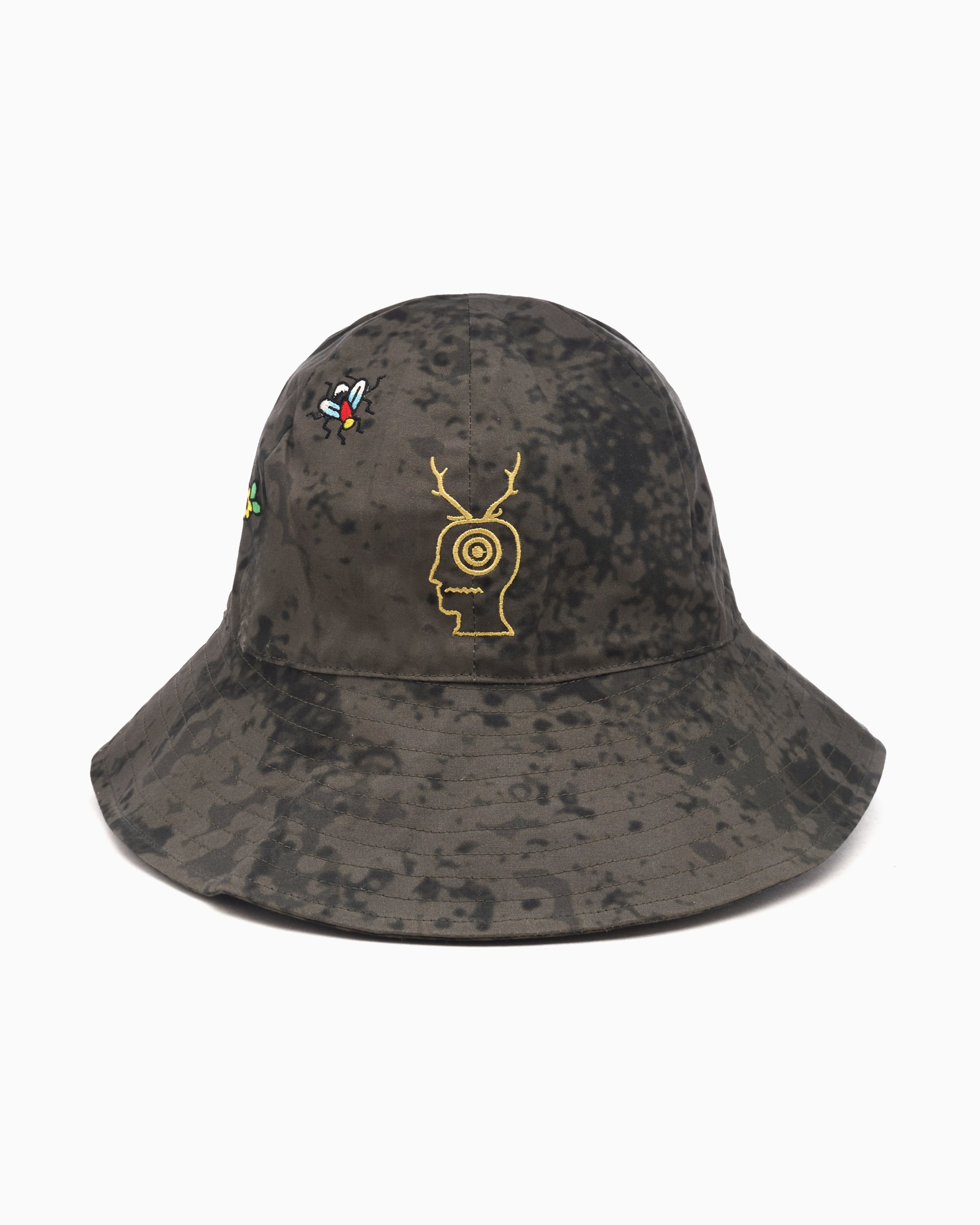 Brain Dead x South2 West8 Unisex Fishing Bucket Hat Gray