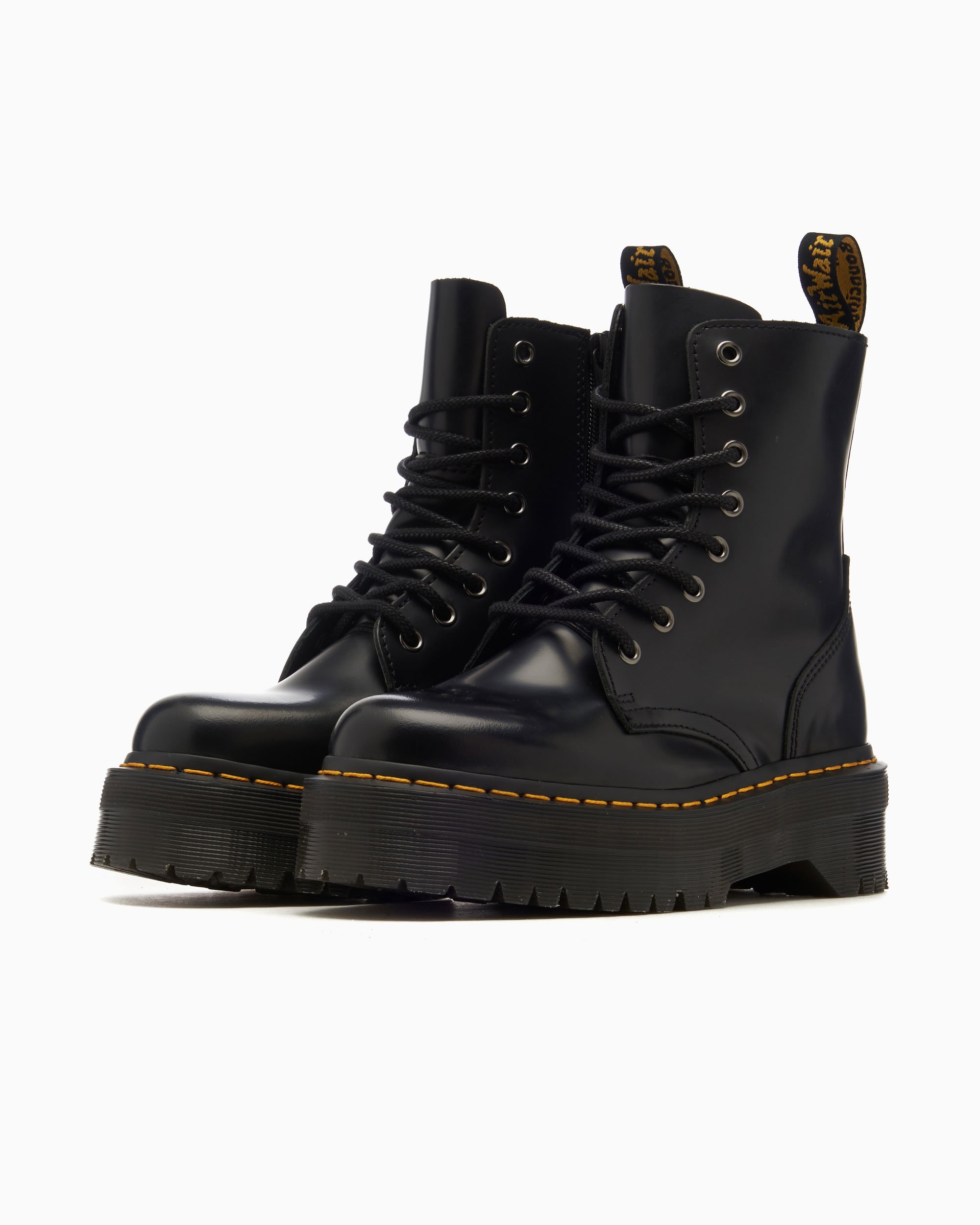 Dr. Martens Jadon Polished Smooth Platform Boot Preto 15265001