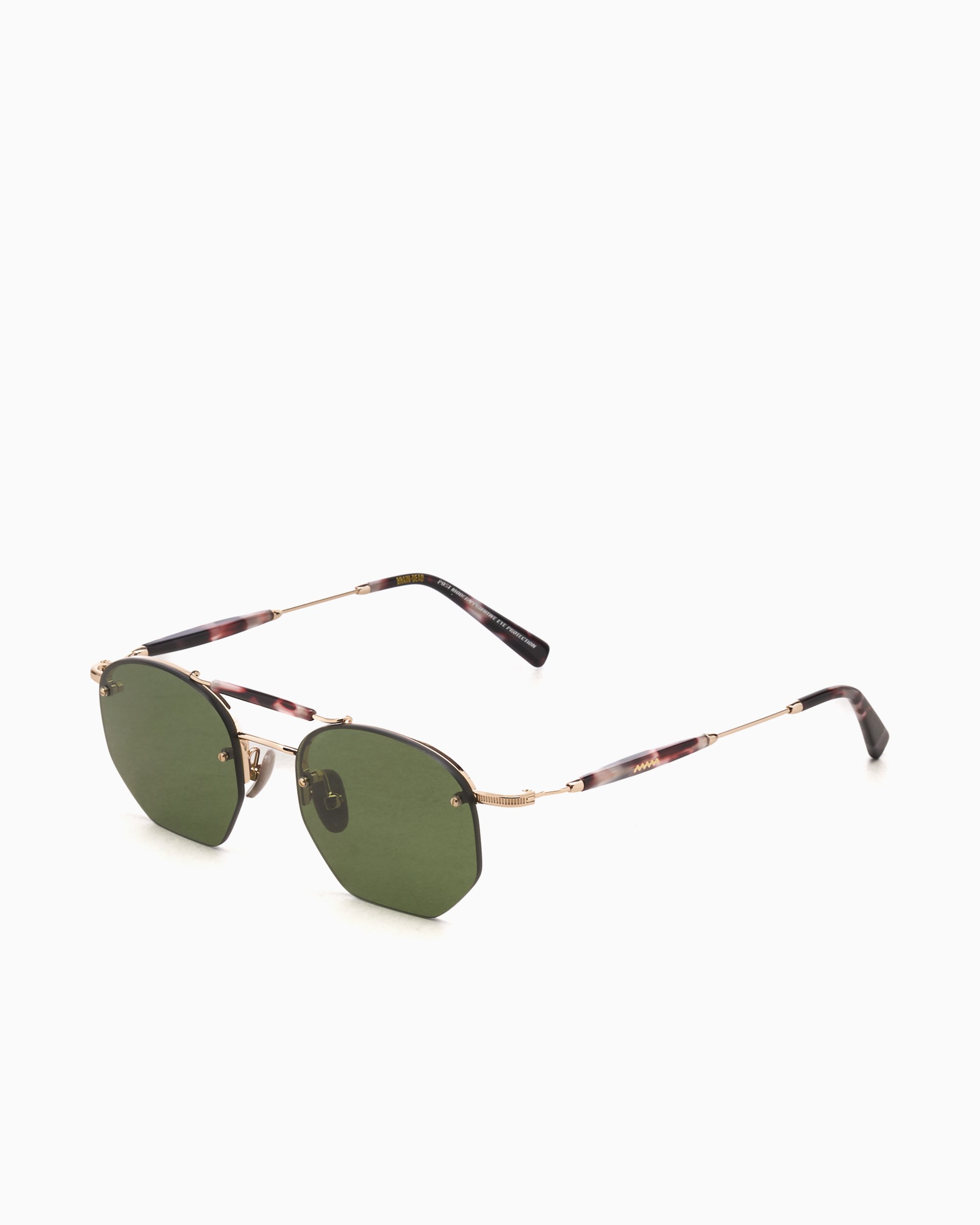 Brain Dead Kaz Post Modern Unisex Sunglasses Golden