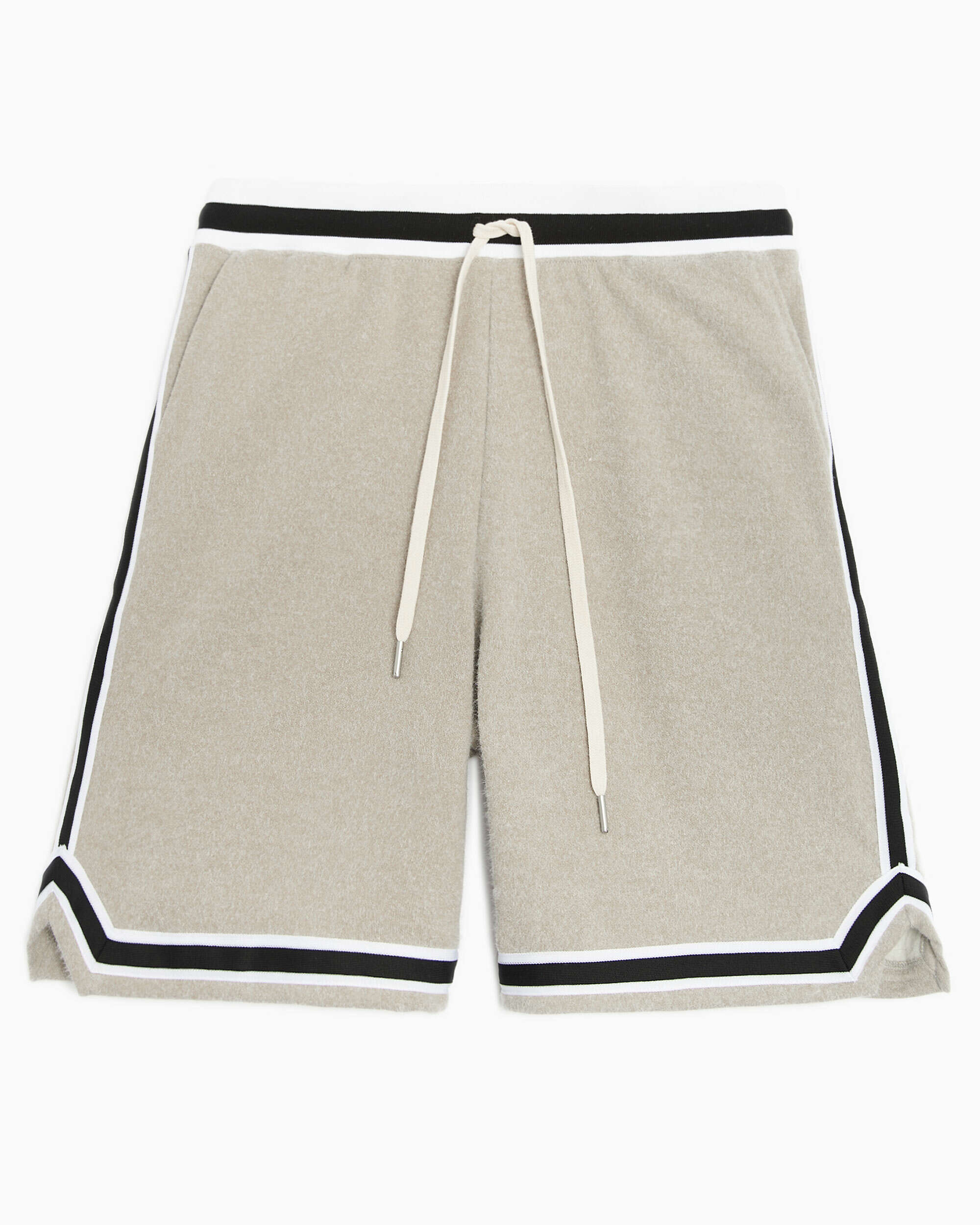 John Elliott Fur Terry Game Men s Shorts Beige JEC033B25667A FOOTDISTRICT