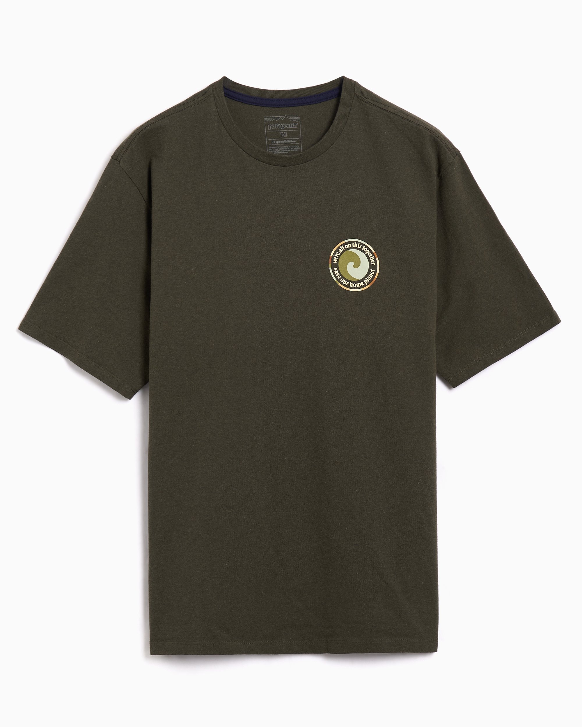 ｏｒ Patagonia Unity Fitz Responsibili-Tee Logo Men's T-Shirt Brown