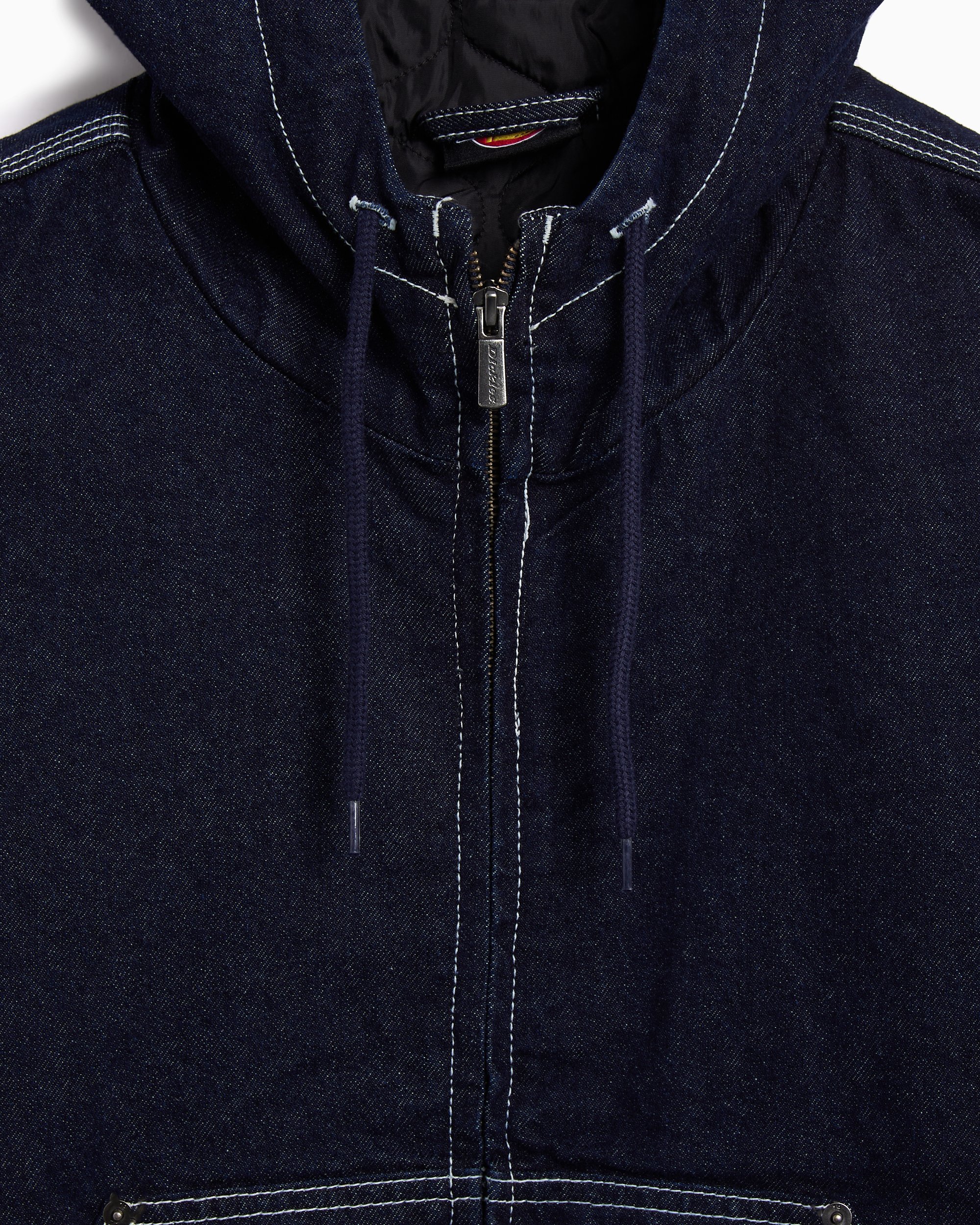 【DISCERNMENT】Salt denim hood JK Boys' stone blue organic hooded denim jacket IKKS