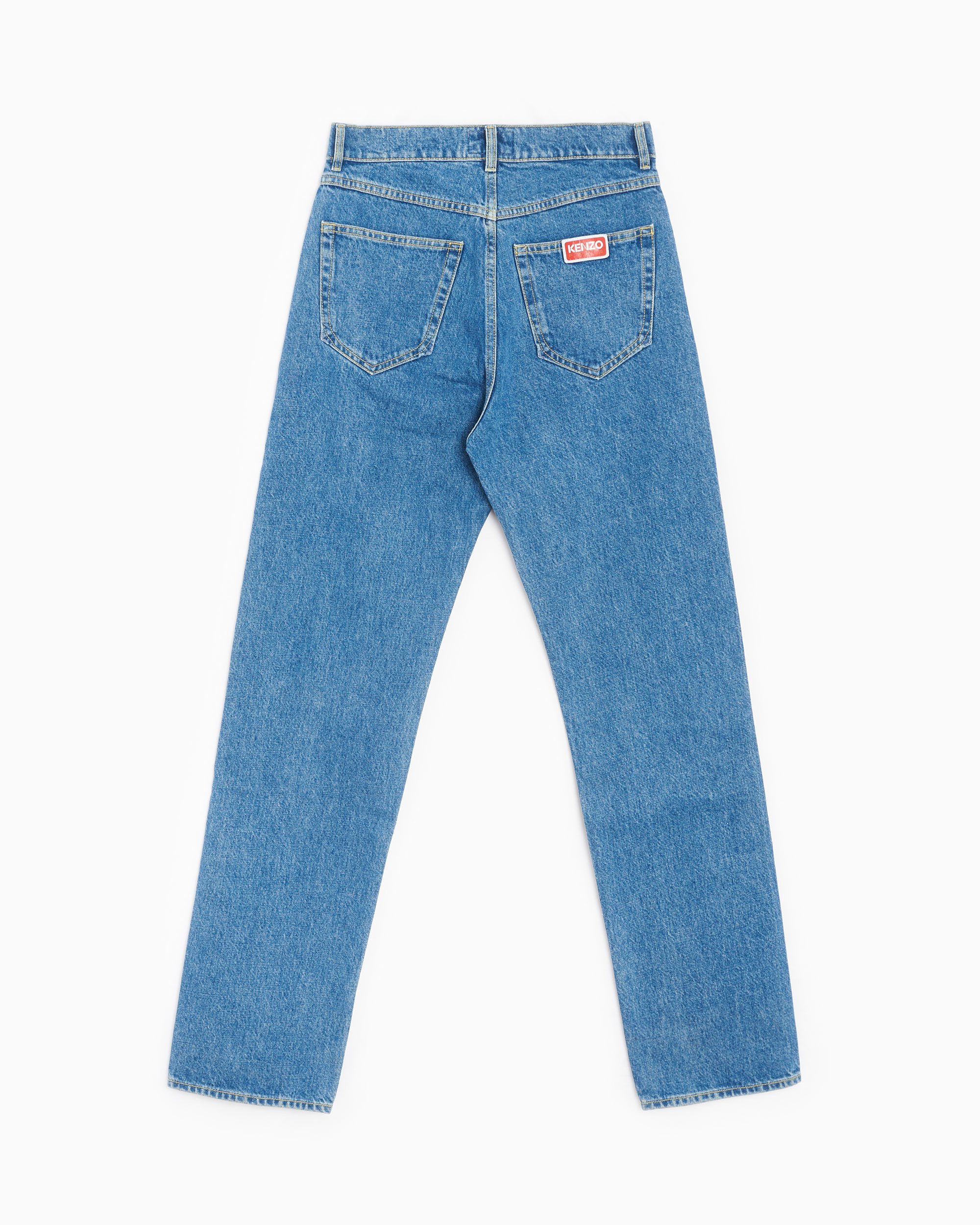 Kenzo Asagao Men s Straight Fit Denim Pants Azul FC65DP3319FI 67 FOOTDISTRICT