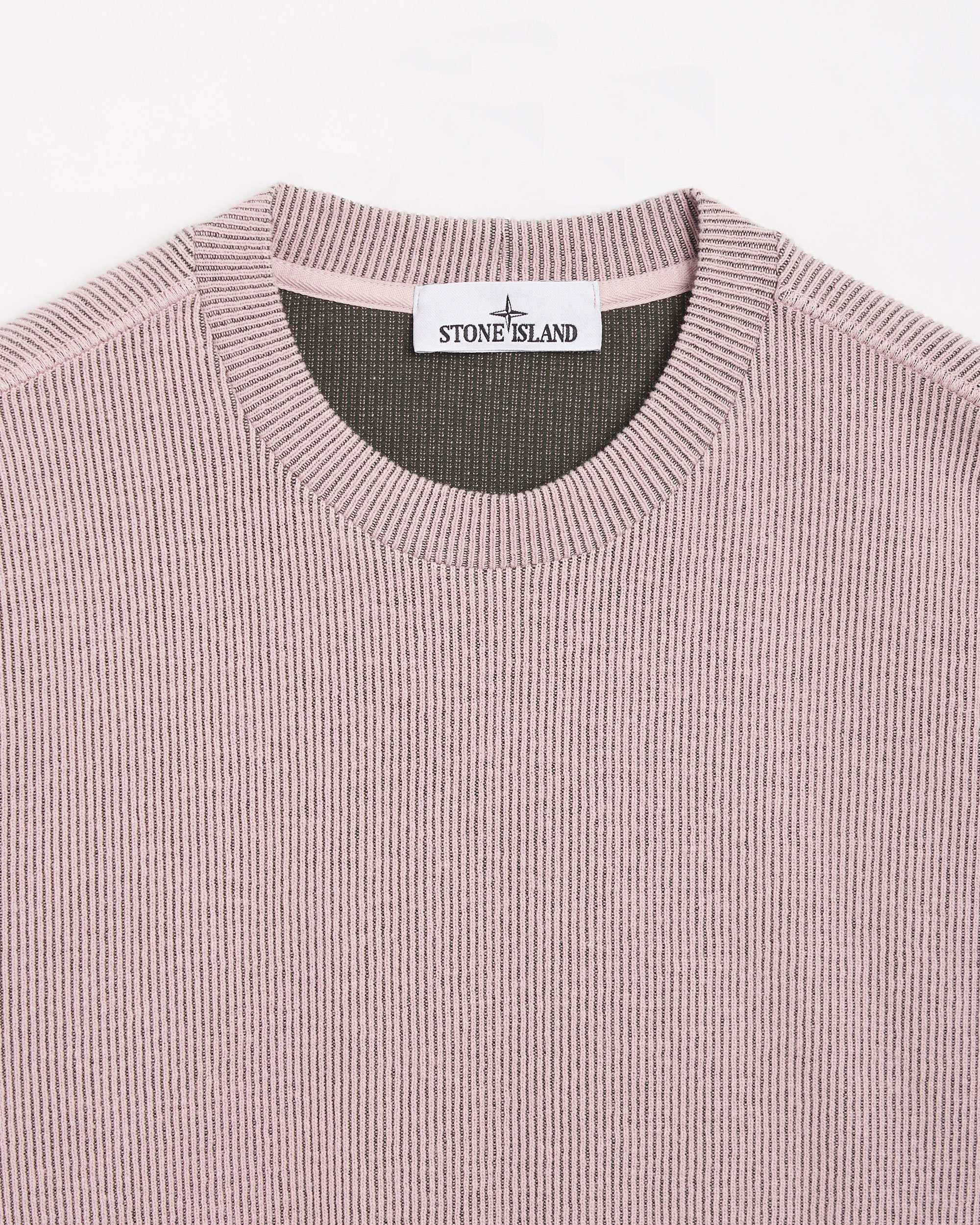 Stone Island Men's Knit Sweater Pink 801562656-V0080 | FOOTDISTRICT