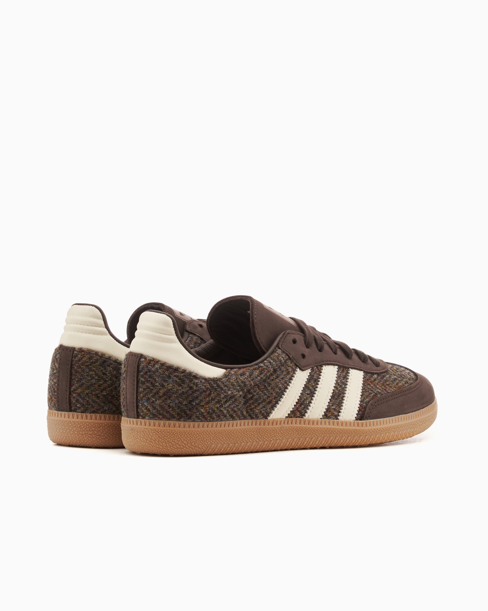 adidas Originals Samba OG Harris Tweed Dark Brown Marrone ID1450 FOOTDISTRICT