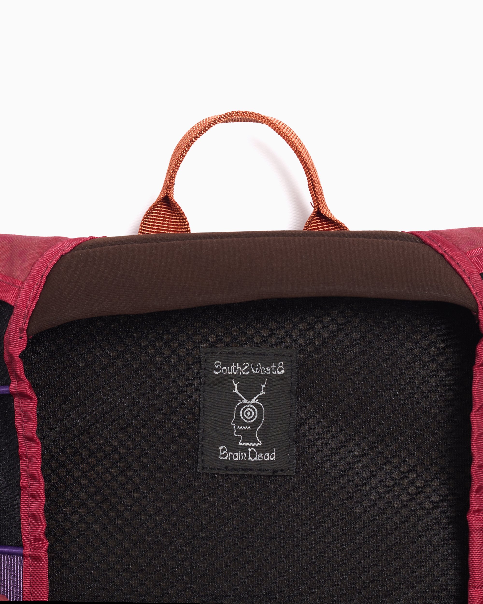 Brain Dead x South2 West8 Unisex Fishing Messenger Bag Red