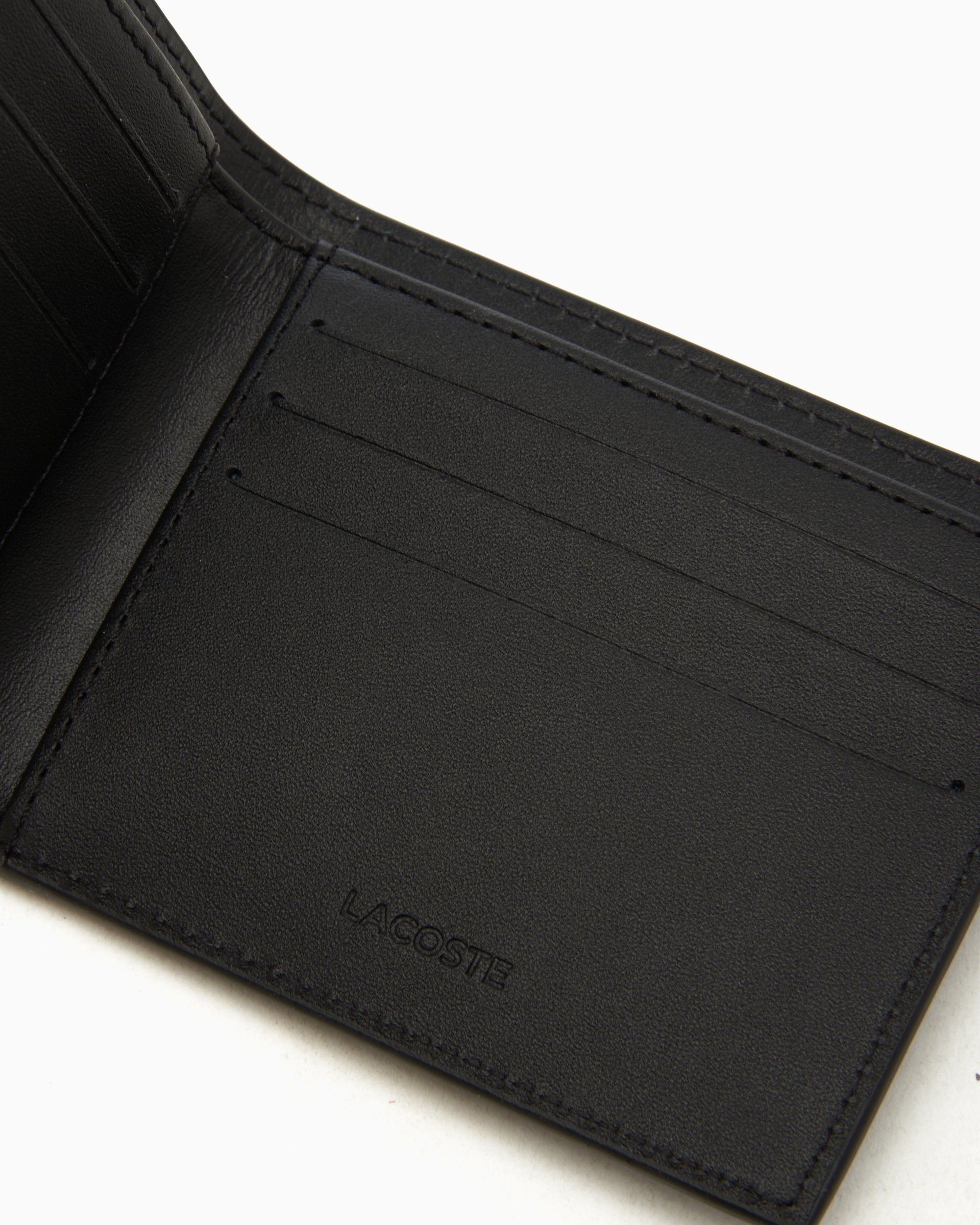 Lacoste Unisex Leather Wallet Schwarz NH1115FG 000 FOOTDISTRICT
