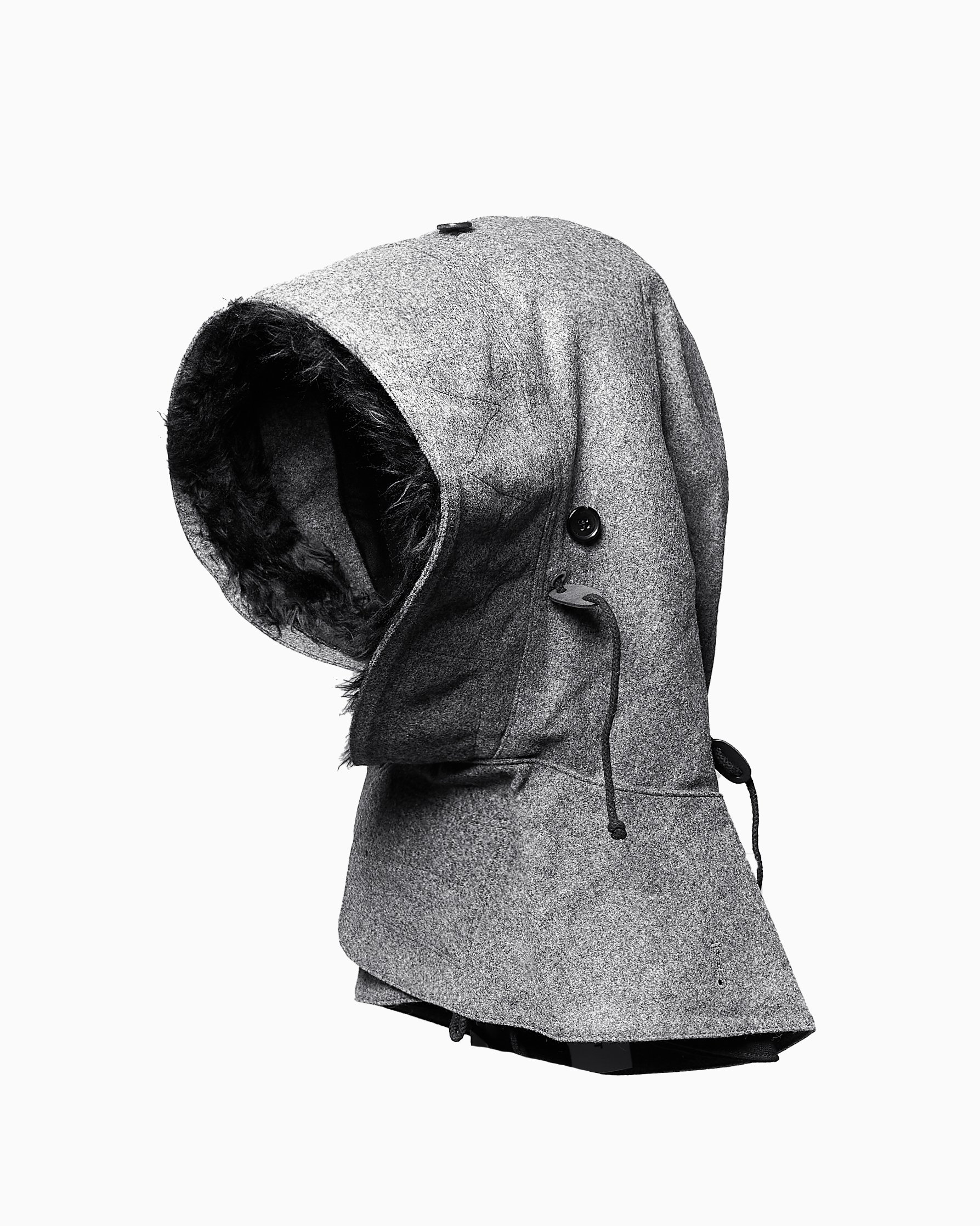Comme Des Garçons Shirt Unisex Woven Hood Gray FJ-K002-W22-1