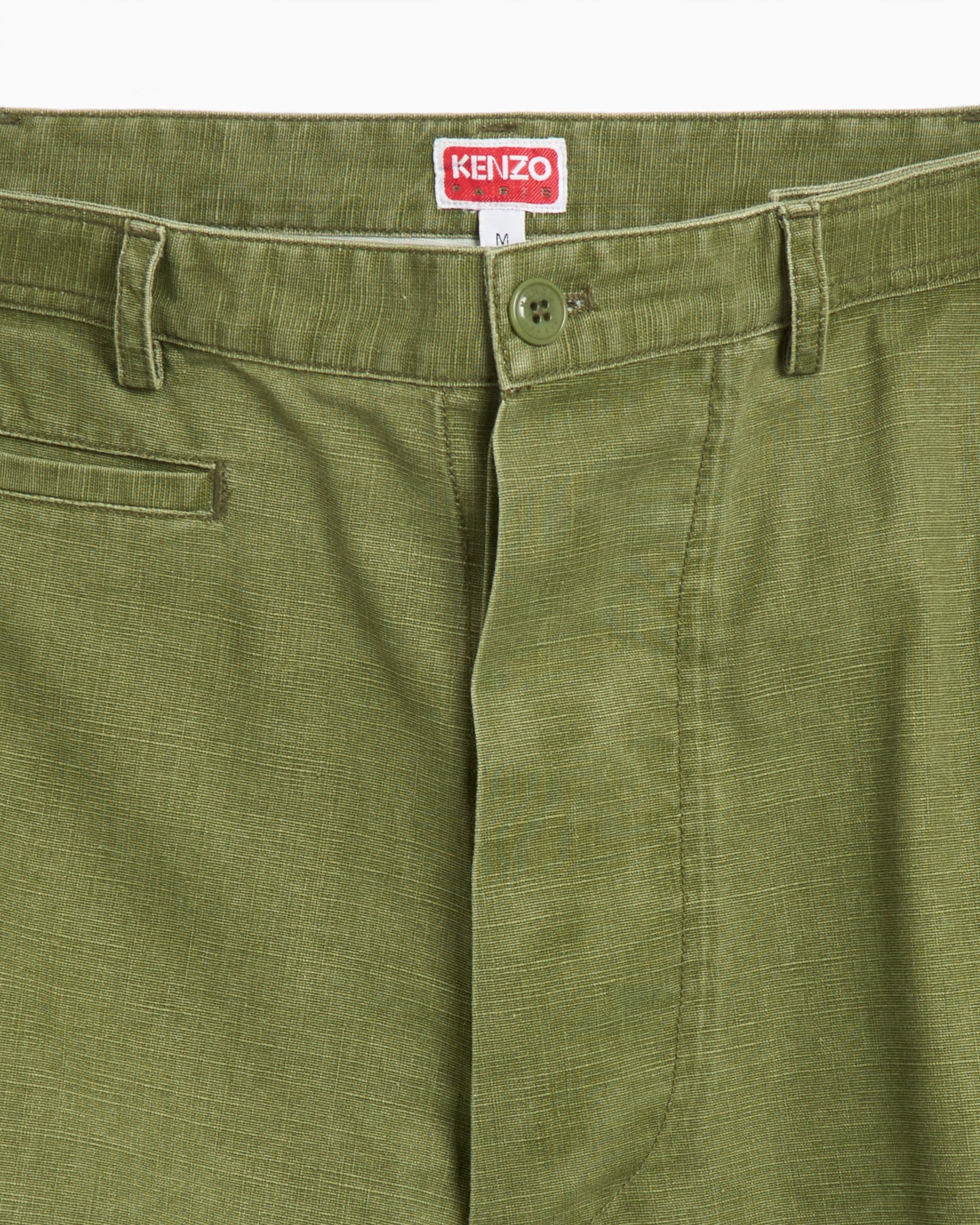Kenzo Adjustable Men's Cargo Pants Green FF55PA2459GD-48 Kenzo Adjustable Men's Cargo Pants Green FF55PA2459GD-48