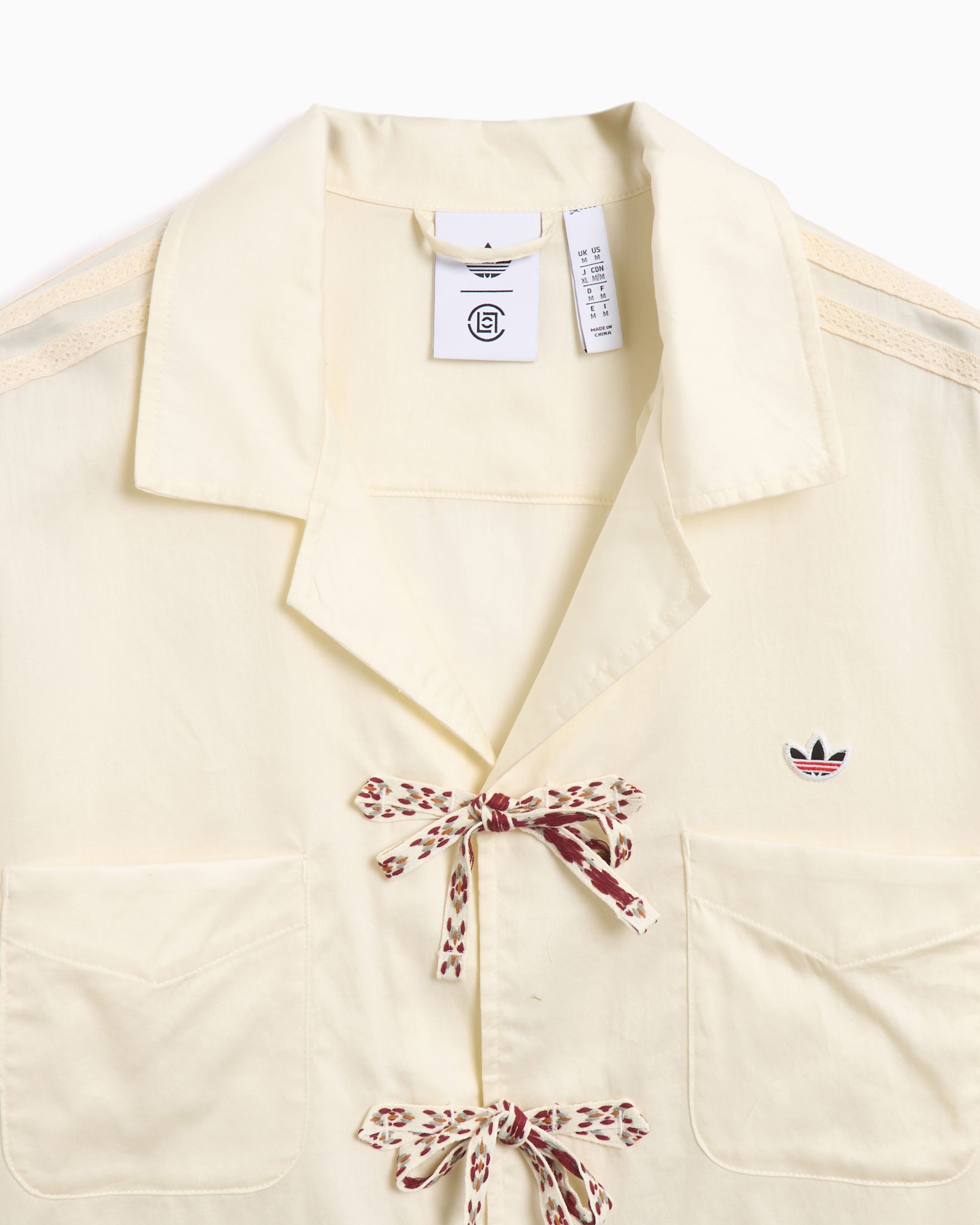 （セール）開催中 人気ブランドも続々プライス x Originals adidas CLOT FOOTDISTRICT | JP1599 White Shirt Unisex ウェア・シャツ